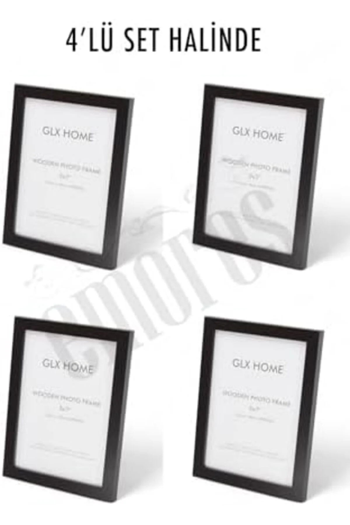 LuxShoping Ahşap Resim Çerçevesi 4'lü Set Halinde 13 x 18 cm boyu