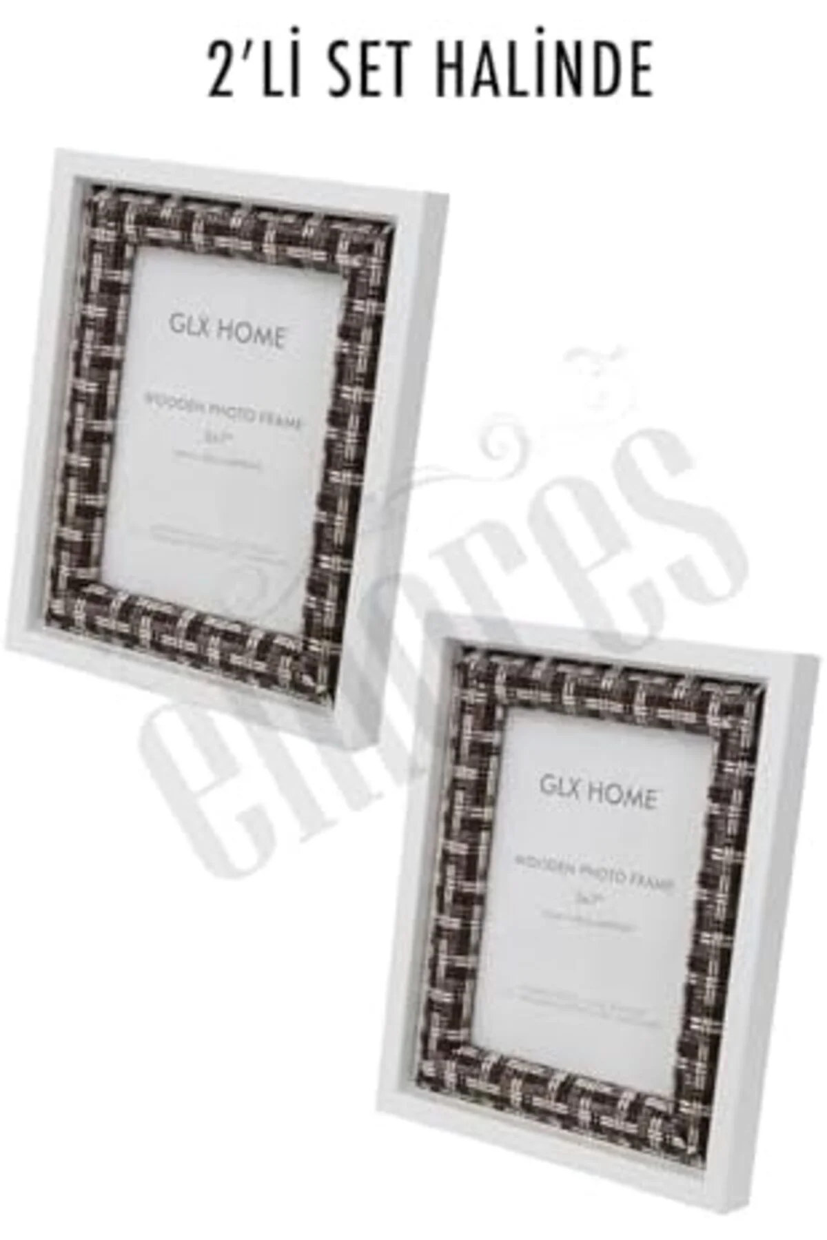 LuxShoping Ahşap Resim Çerçevesi 2'li Set Halinde 13 x 18 cm boyu