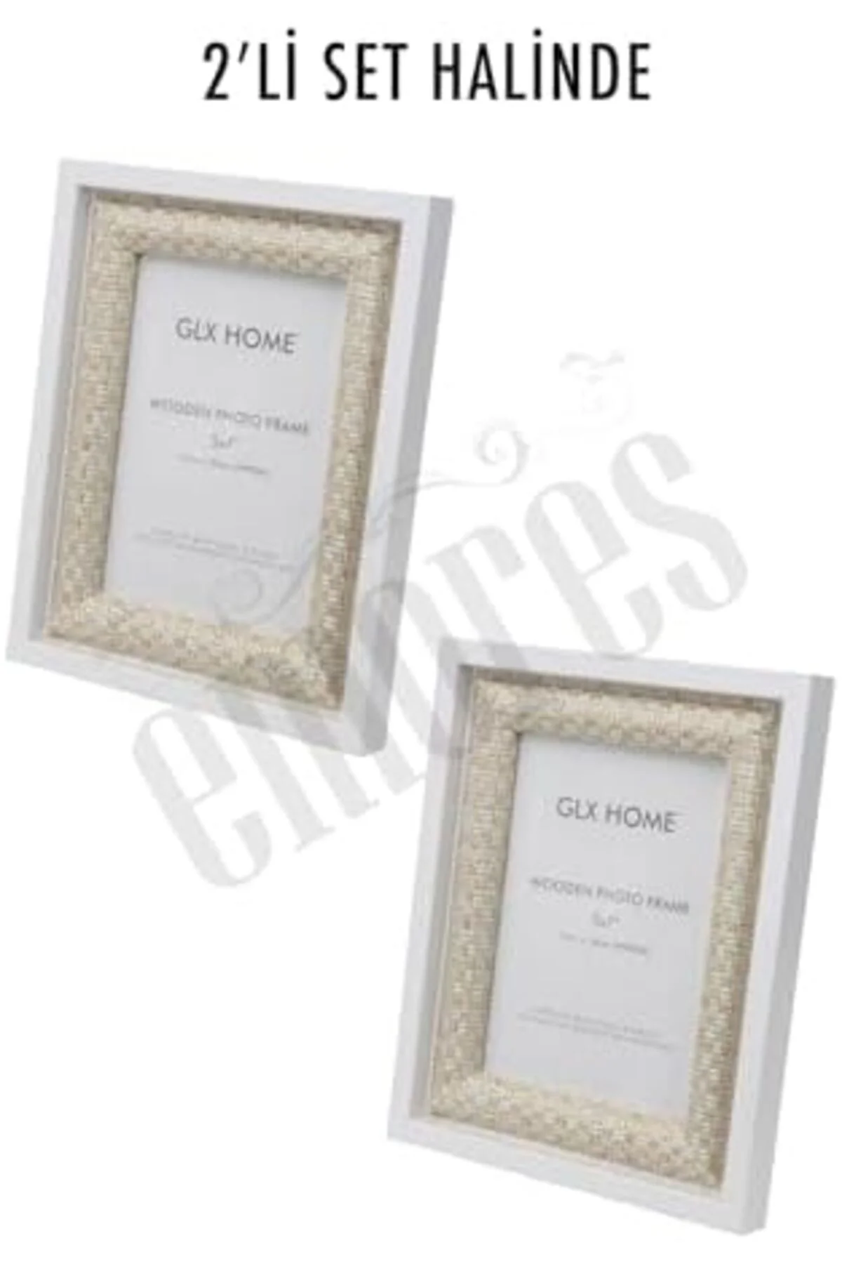 LuxShoping Ahşap Resim Çerçevesi 2'li Set Halinde 13 x 18 cm boyu