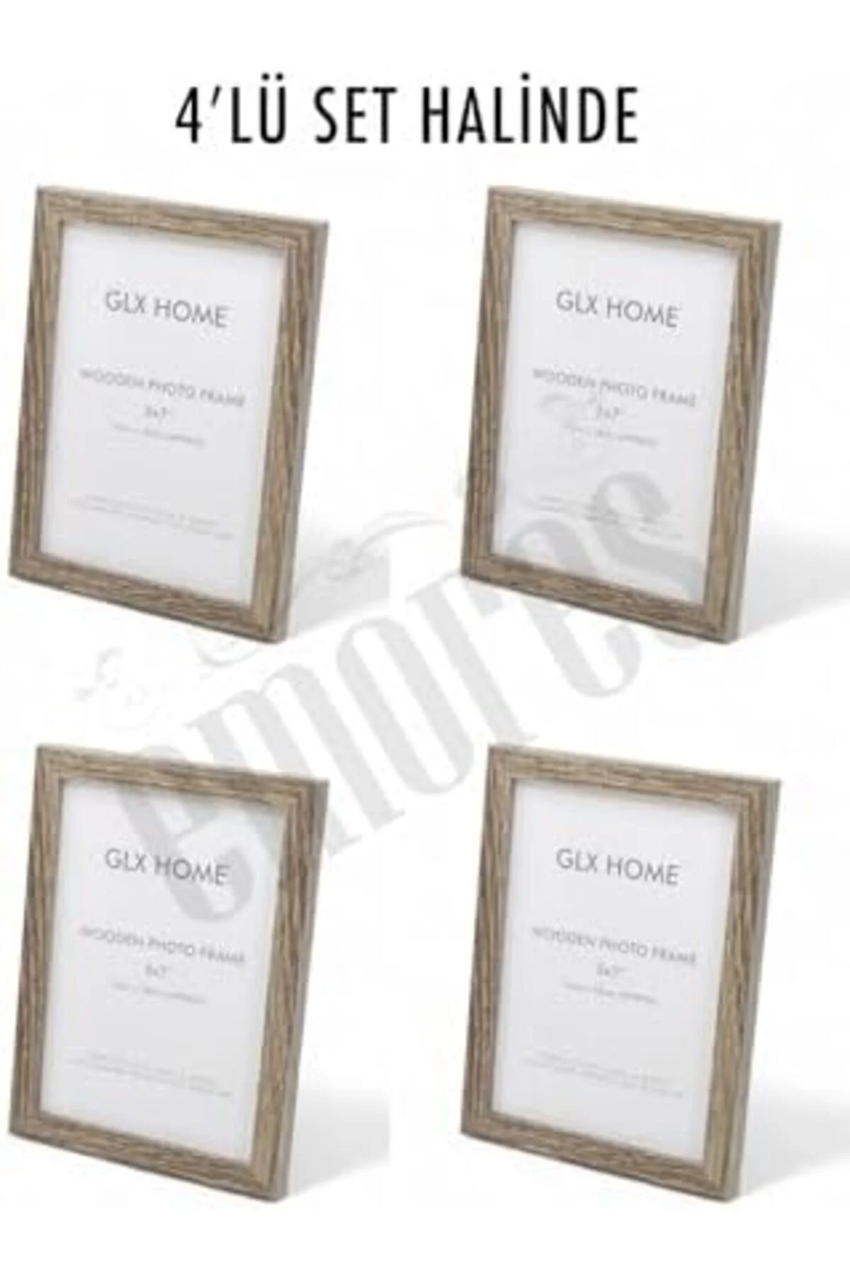 LuxShoping Ahşap Resim Çerçevesi 4'lü Set Halinde 13 x 18 cm boyu