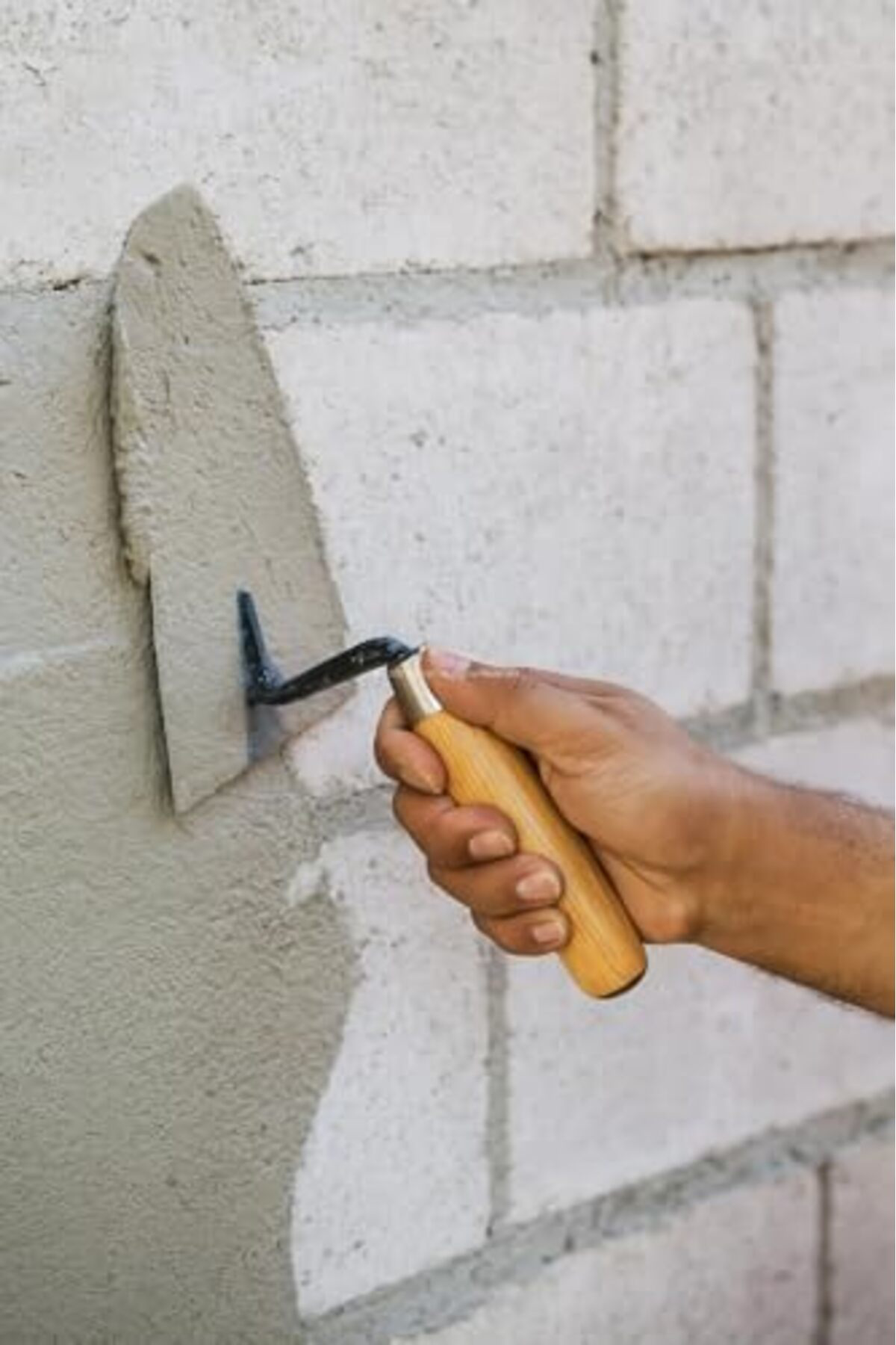 LuxShoping Ahşap Saplı Sıvacı Malası, 24 cm, Paslanmaz Yay Çeliği