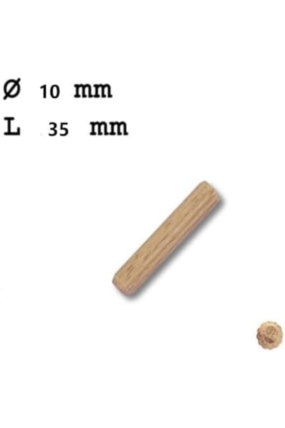 LuxShoping Ahşap Yivli Kavela Pimi 10x35mm 100 Adet 1142128 LuxShoping Ahşap Yivli Kavela Pimi 10x35mm 100 Adet 1142128