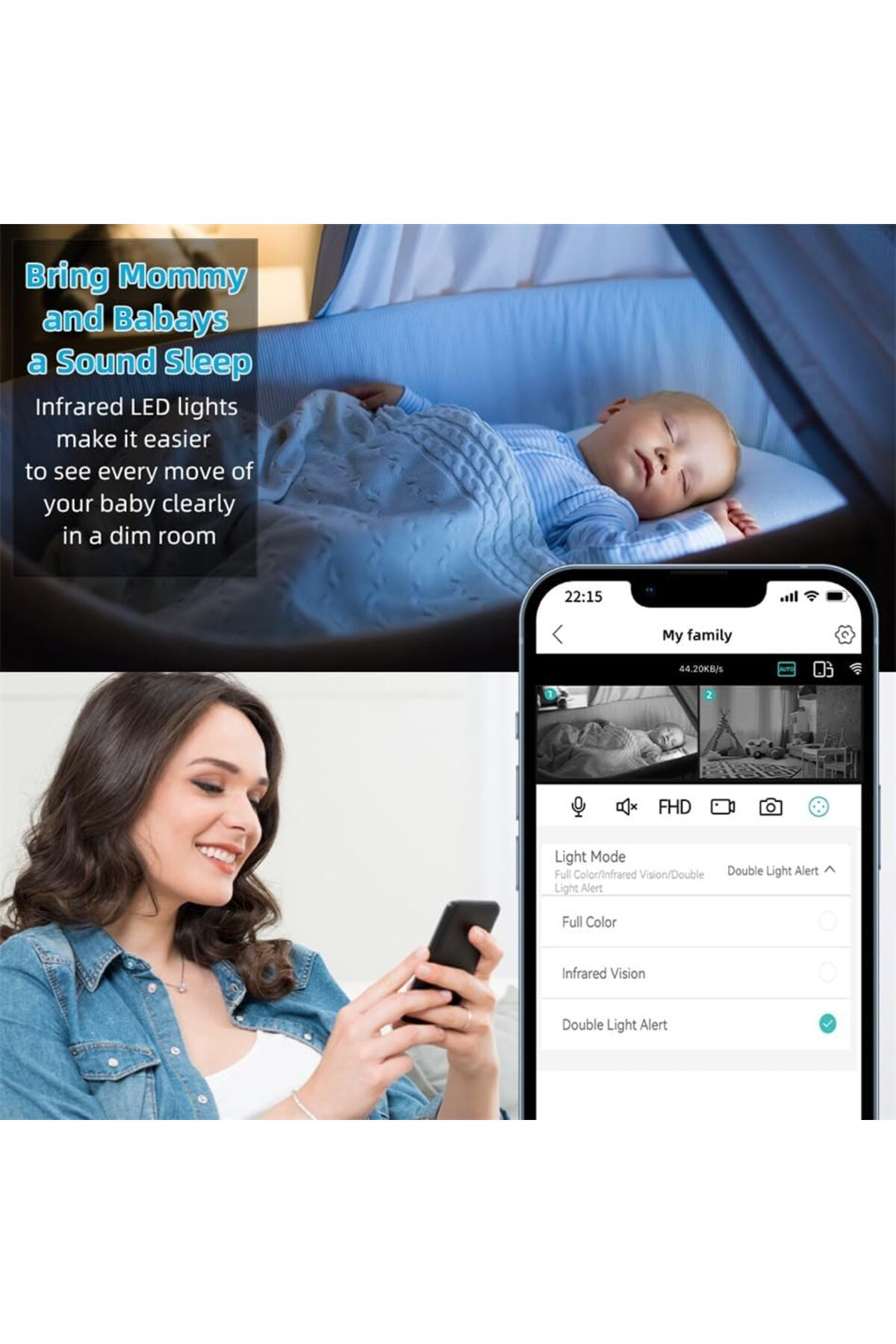 LuxShoping Akıllı Kamera, 4MP, Hareket Tespit ve Takibi, 360°, Ge