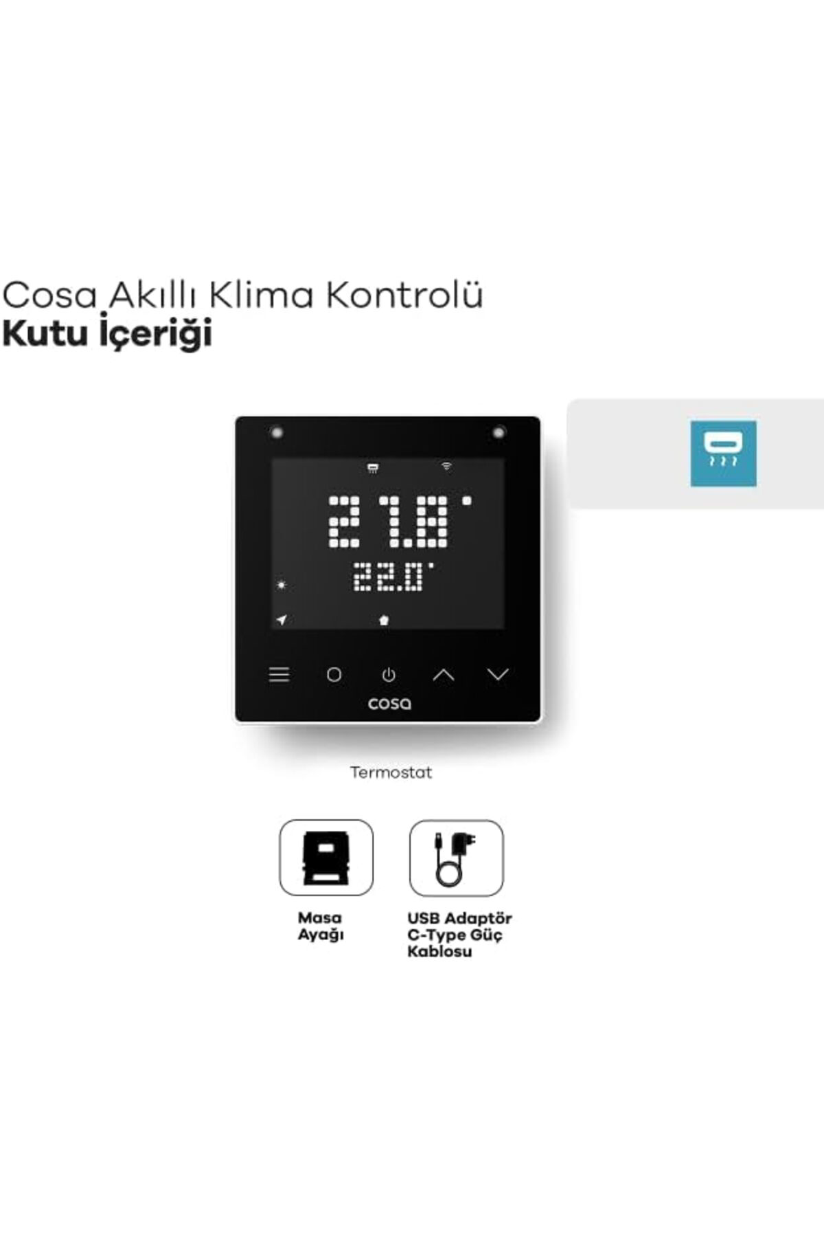 LuxShoping Akıllı Klima Kontrolü v5, Wi-Fi Bağlantılı Oda Termost