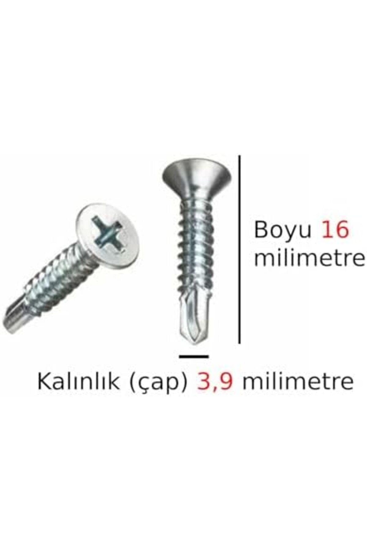 LuxShoping Akıllı Vida Metal Aleminyum Plastik Profil Delen Vidal