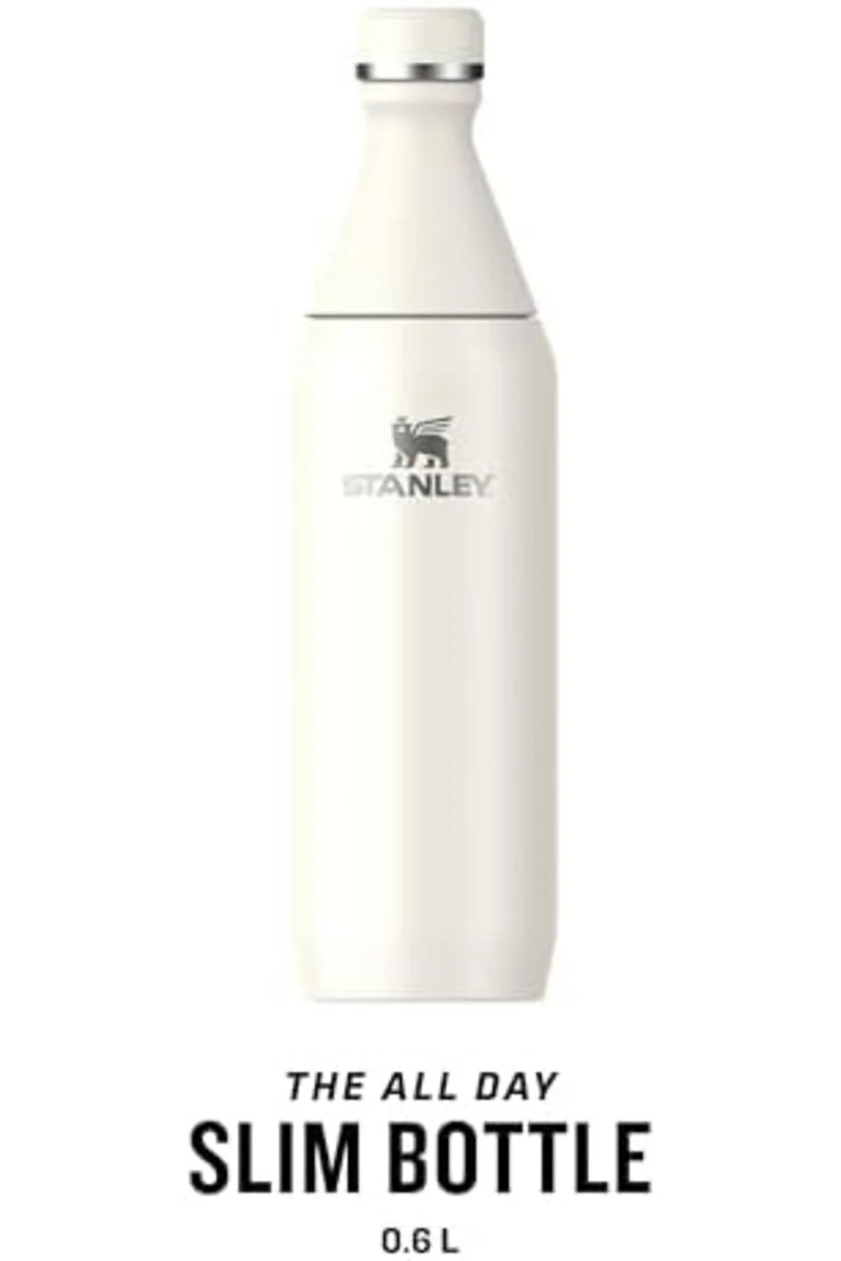 LuxShoping All Day Slim Soğuk Su Şişesi Termosu, Krem, 0.60 Litre