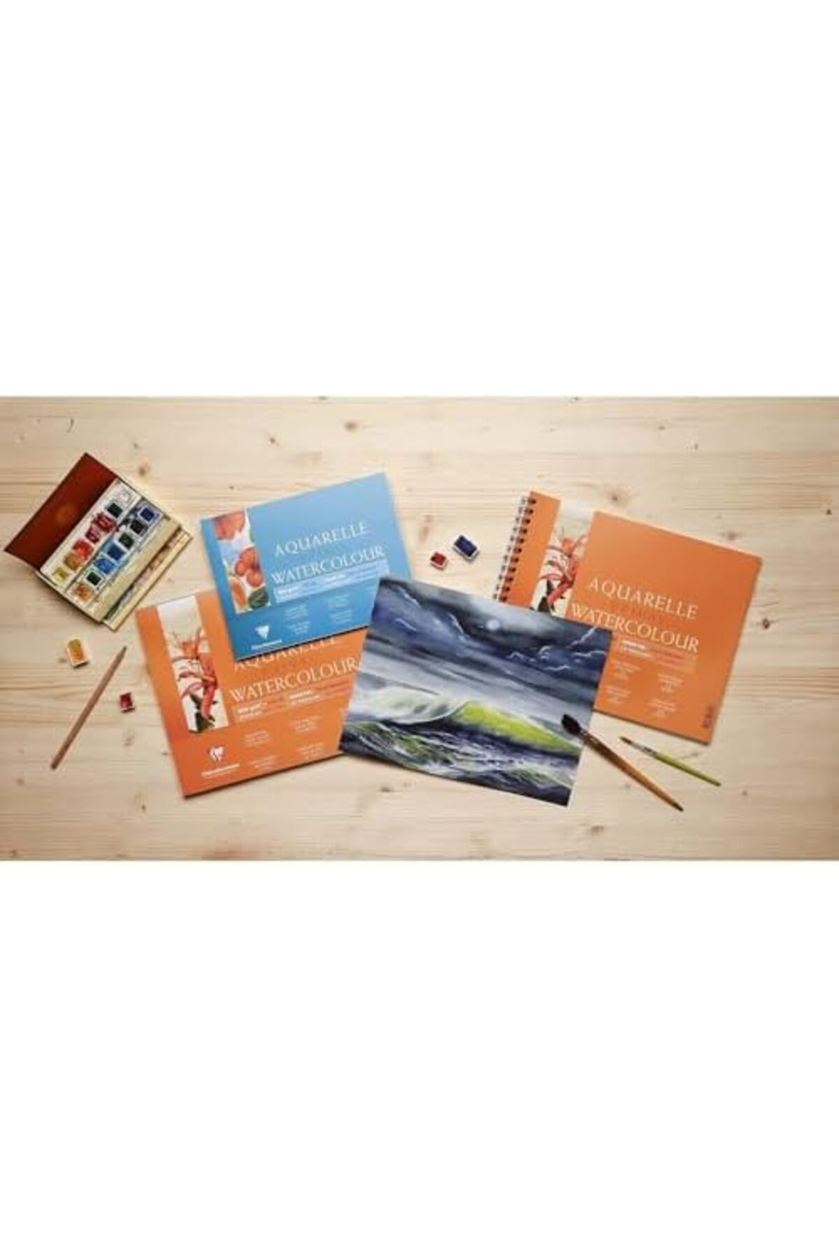 LuxShoping Aquarelle Yapışkan Kenarlı Defter, 240x320 mm 1142128