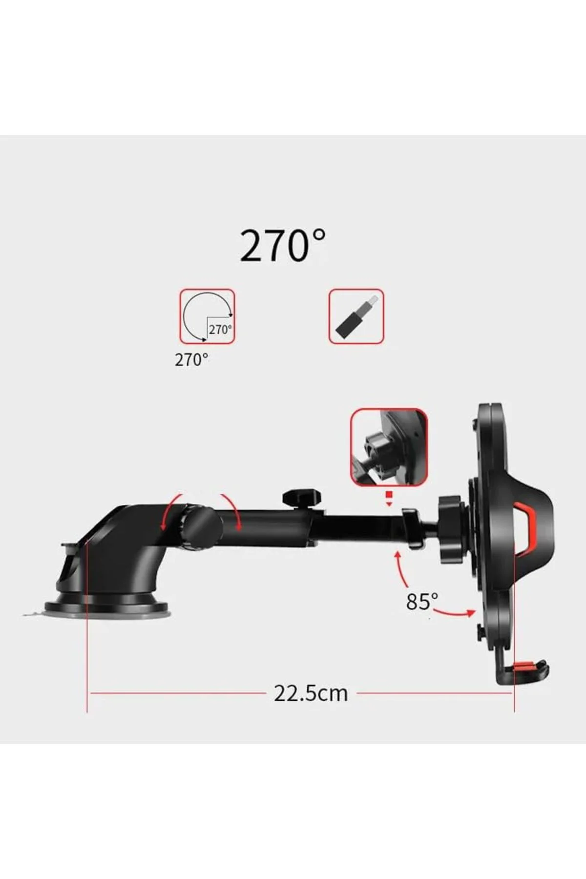 LuxShoping Araç Içi Torpido Üzeri 360° dönebilen tasarım Profesyo LuxShoping Araç Içi Torpido Üzeri 360° dönebilen tasarım Profesyo