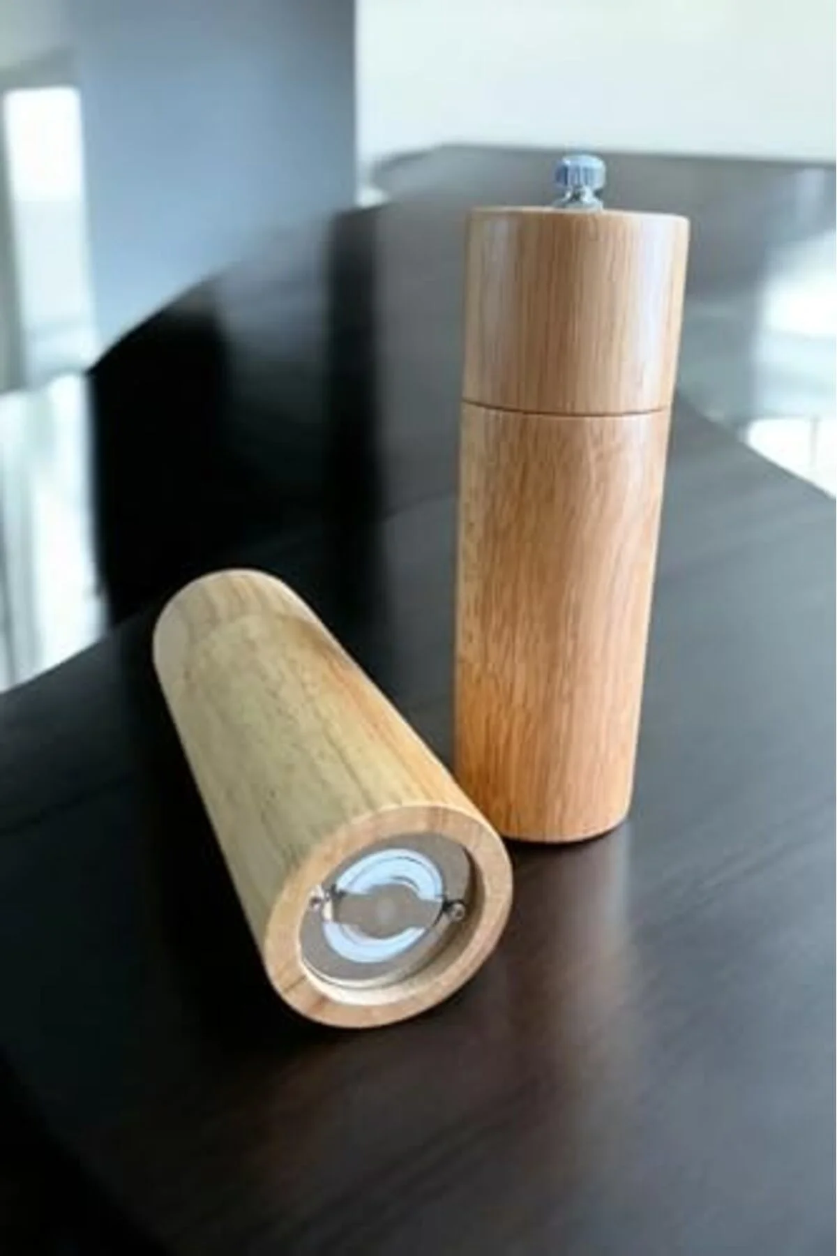 LuxShoping Bambu Ahşap Gövdeli Tuz Karabiber Değirmeni Baharat Öğ LuxShoping Bambu Ahşap Gövdeli Tuz Karabiber Değirmeni Baharat Öğ