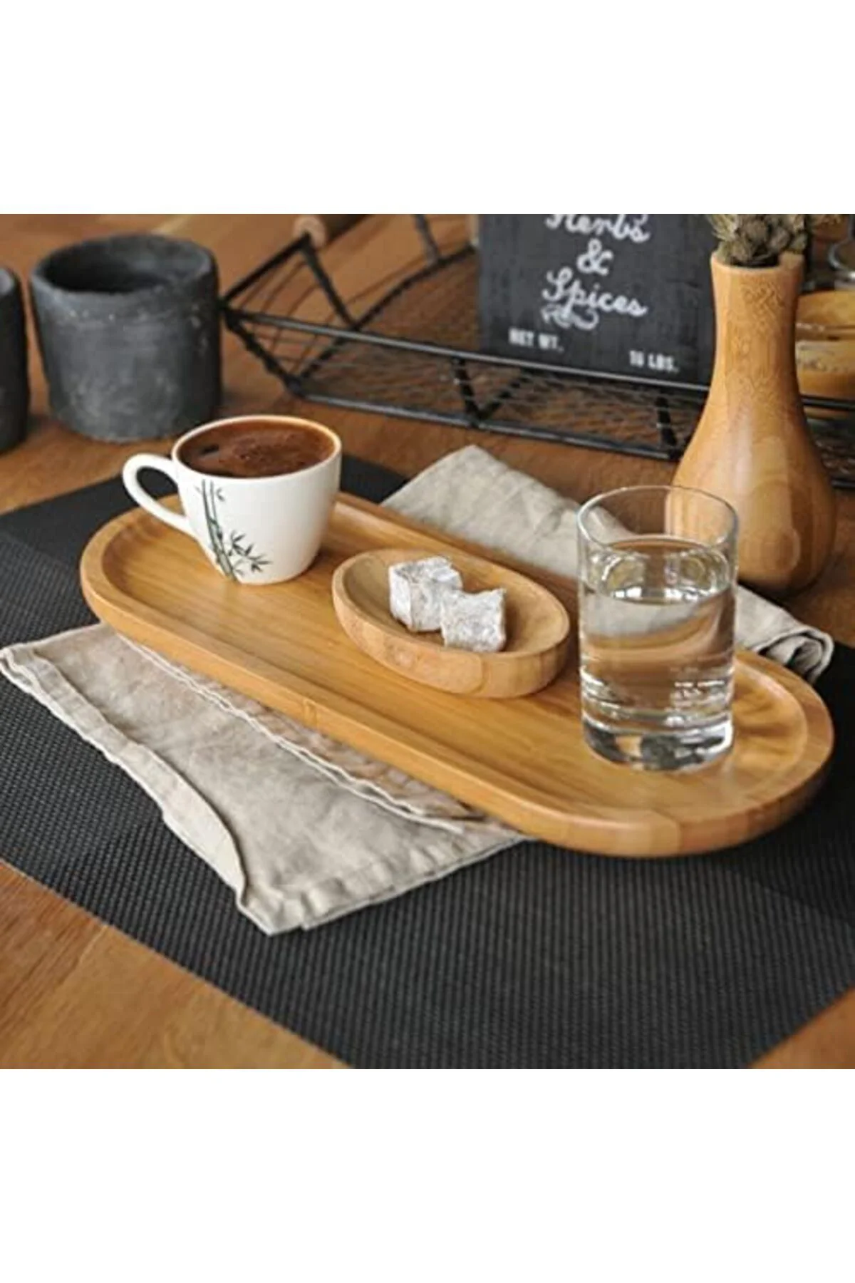 LuxShoping Bambum Dikdörtgen Tepsi Küçük 1142128