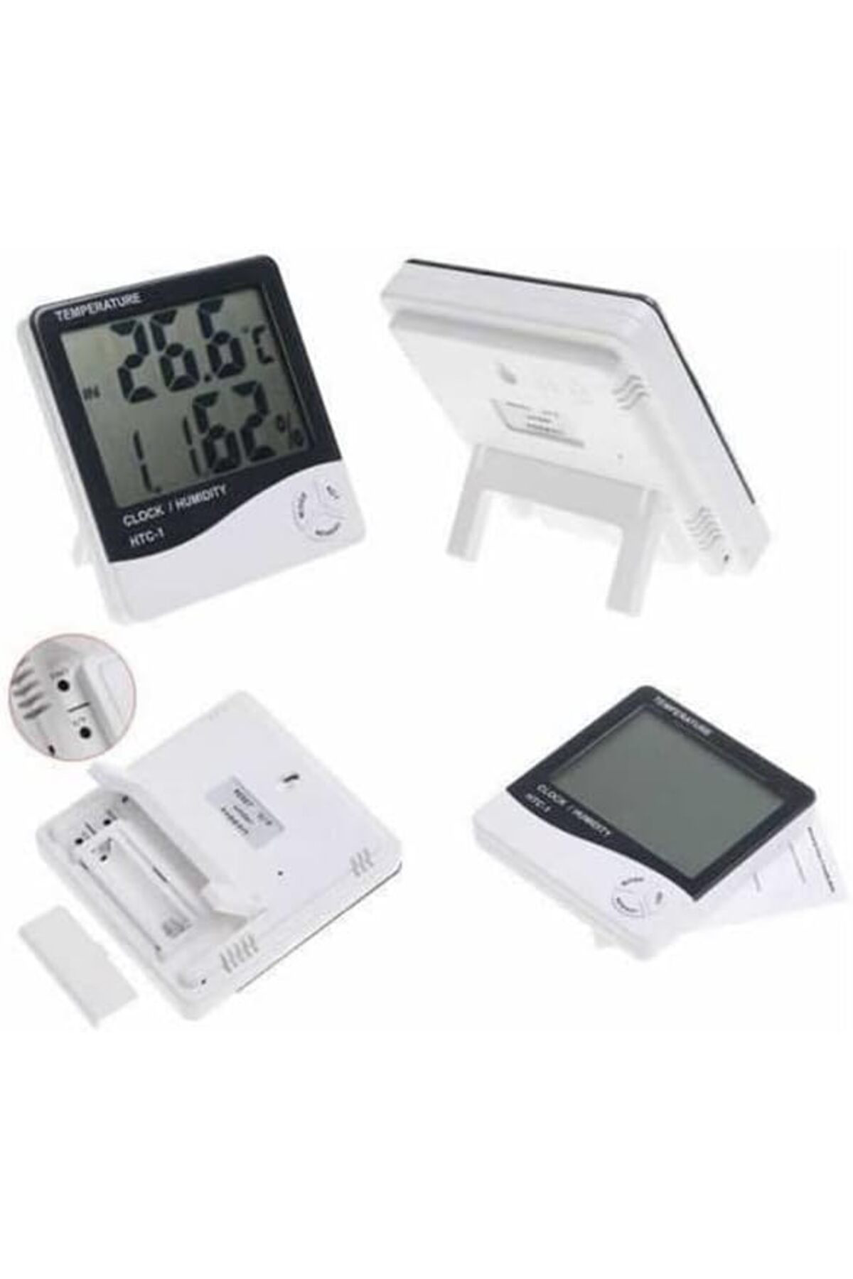 LuxShoping Bebek Odası Masaüstü Dijital Termometre Nem Ölçer Higr