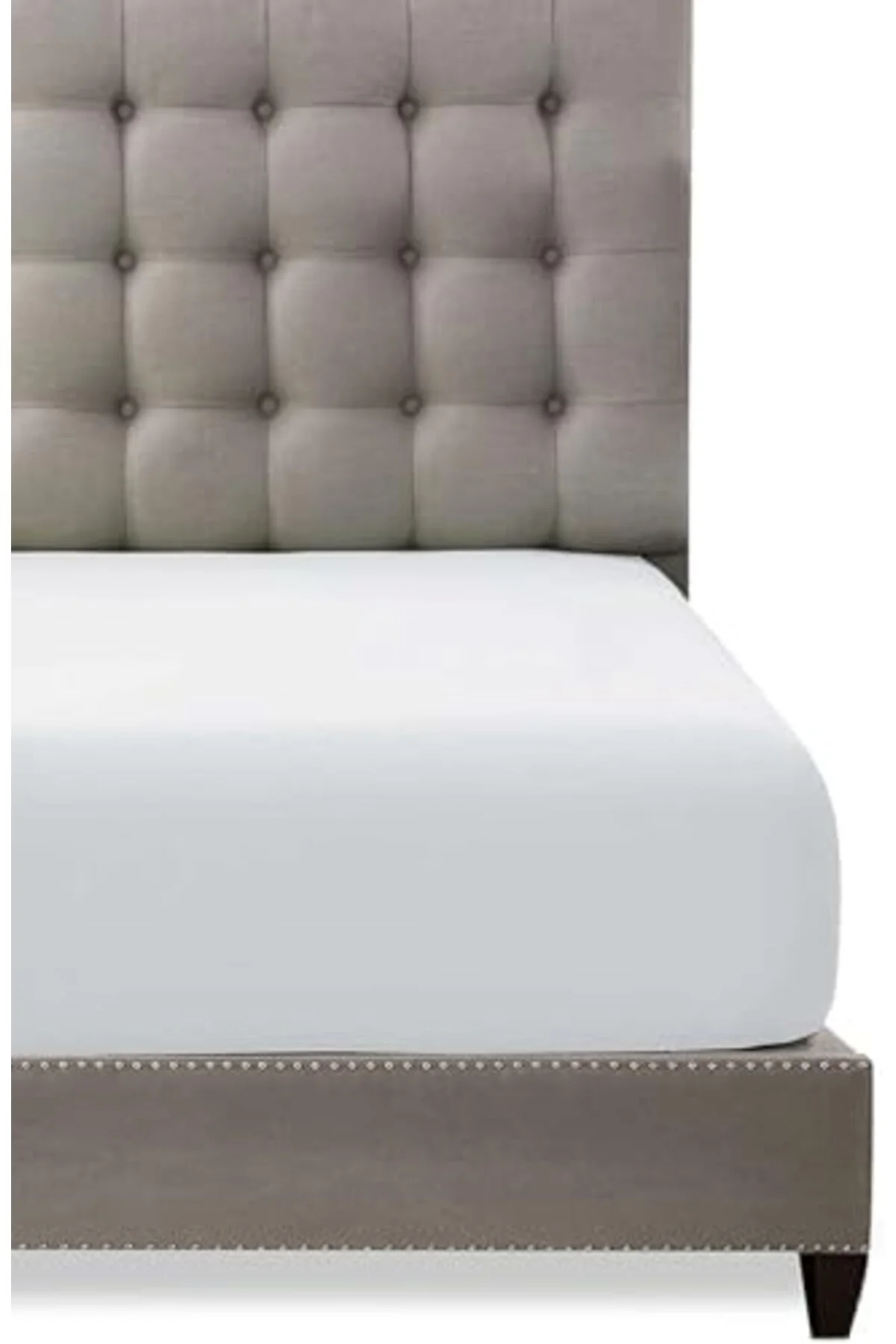 LuxShoping Beyaz Pamuklu Tek Kişilik Lastikli Çarşaf 100x200 1142