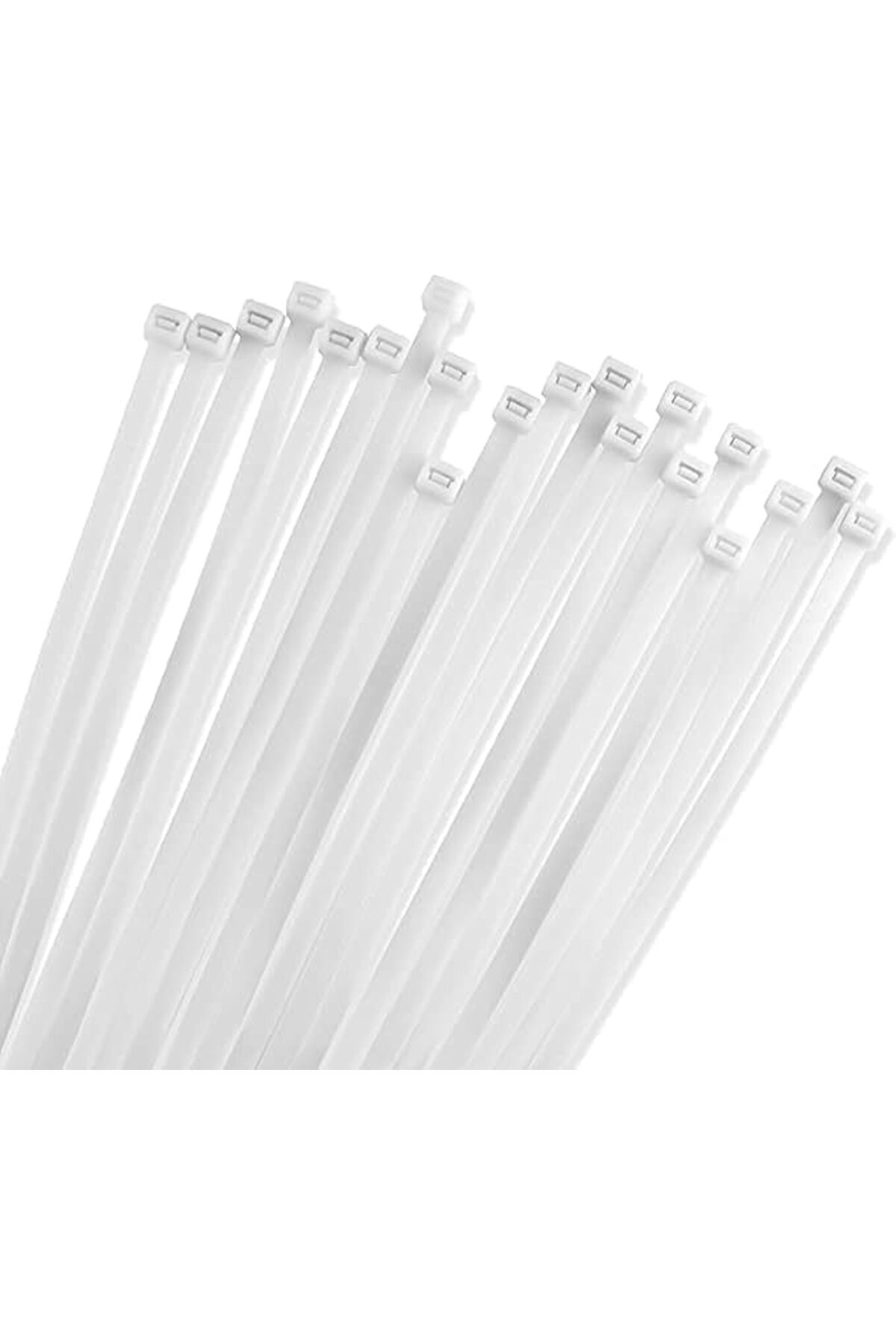 LuxShoping Beyaz Plastik Kablo Bağı 4.8 x 380 mm (100 Adet) – Day