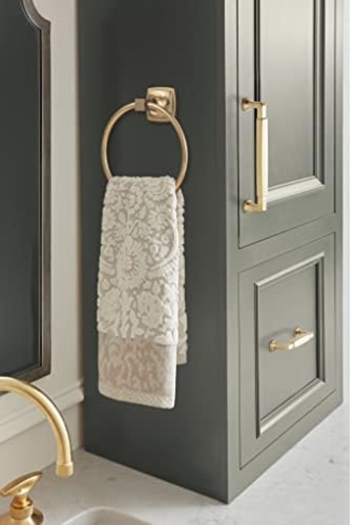 LuxShoping BH36092CZ | Şampanya Bronz Havlu Halkası | 7-9/16 inç