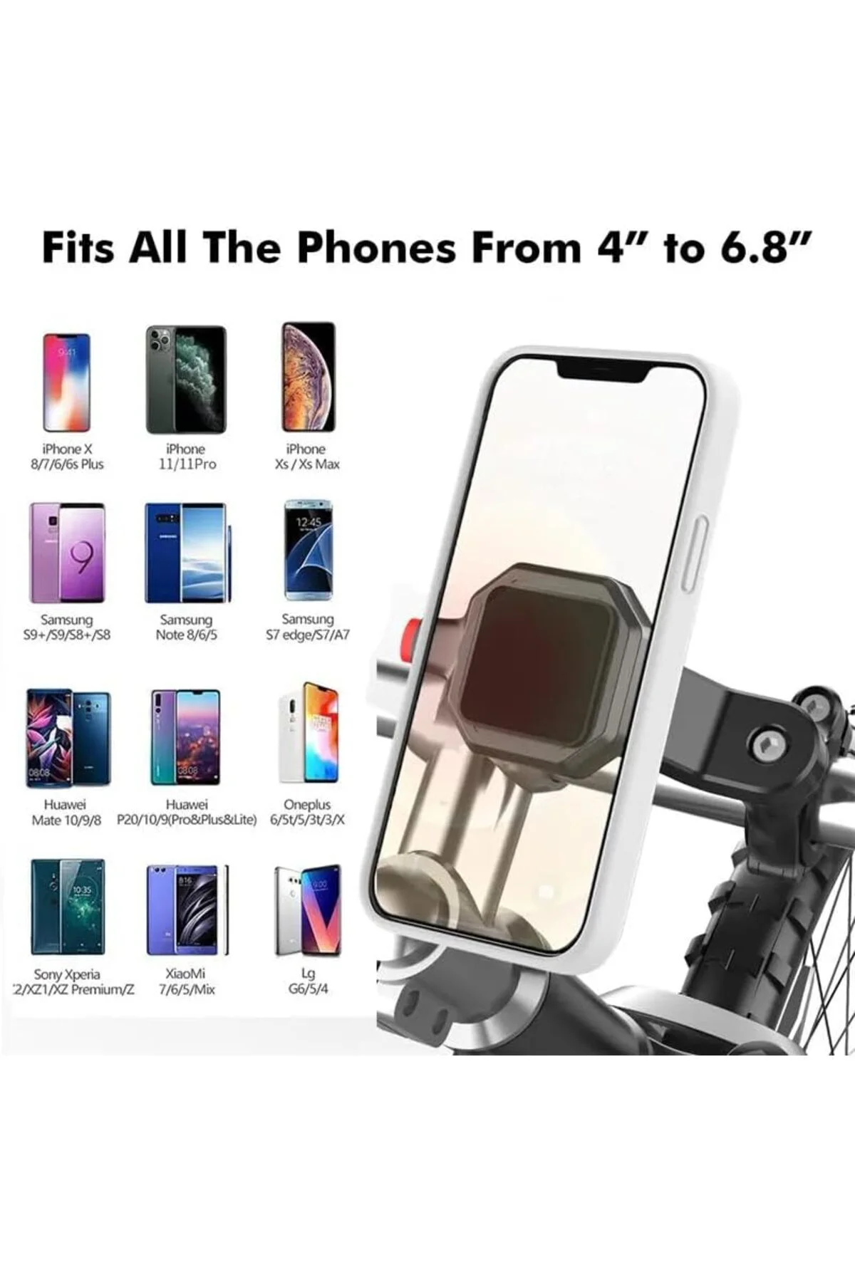 LuxShoping Bisiklet Motosiklet ve Scooter için Gidon Uyumlu Telef