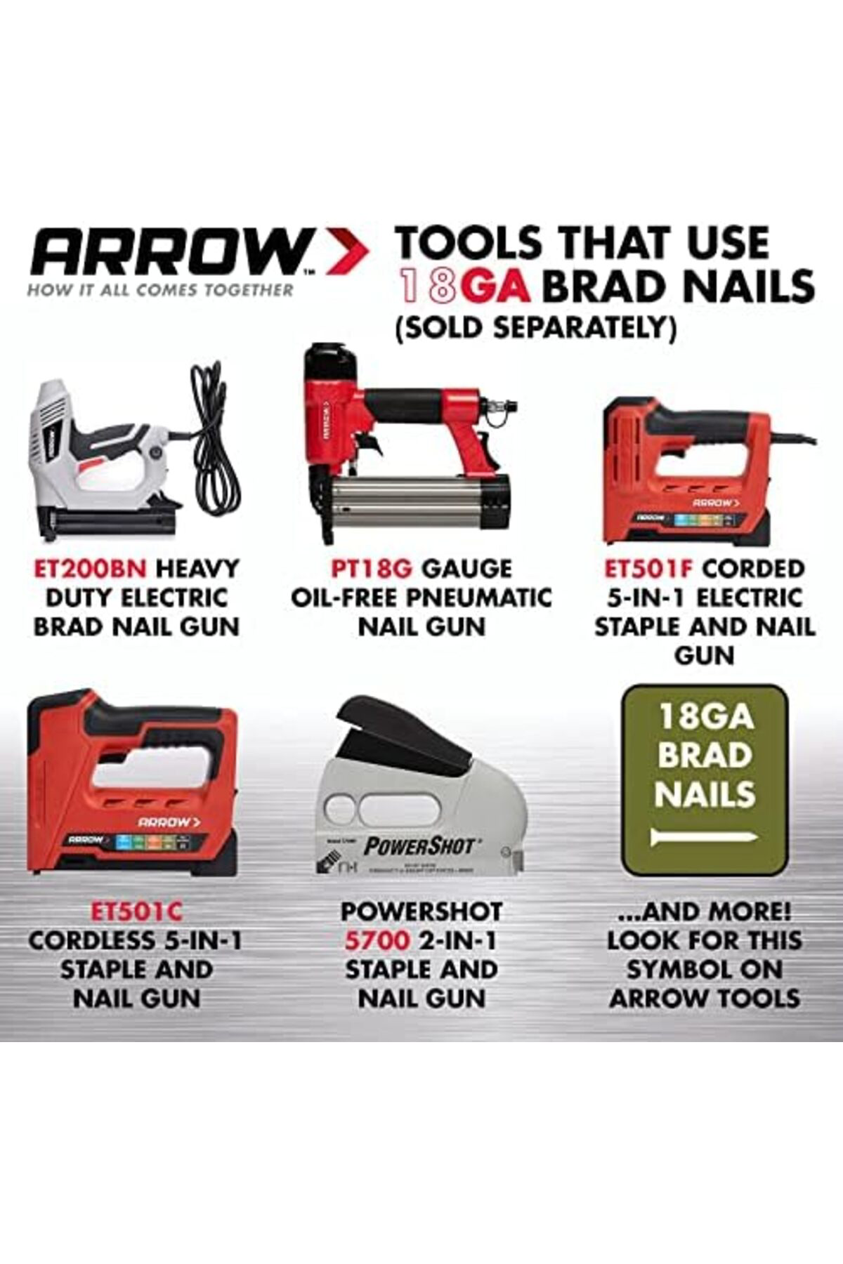 LuxShoping BN1832 50mm 1000 Adet Profesyonel Kesik Başlı Çivi 114