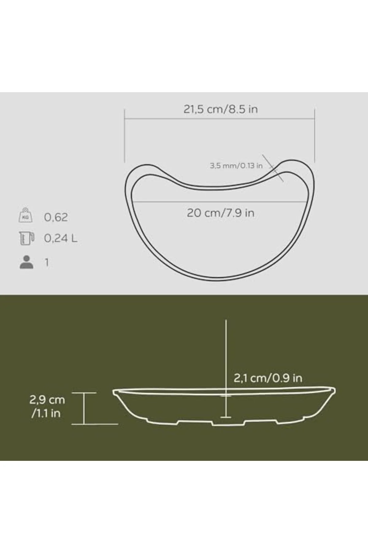 LuxShoping Böbrek Fajita Takımı Kase 1142128