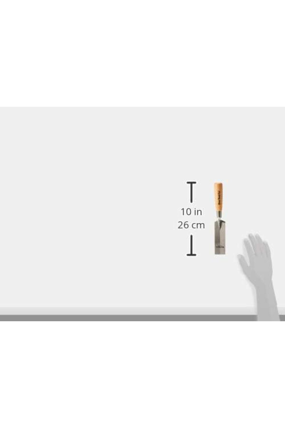 LuxShoping Bon 11 – 630 Pro Maurerkelle, çelik, 2 yüzeyler, 12,7