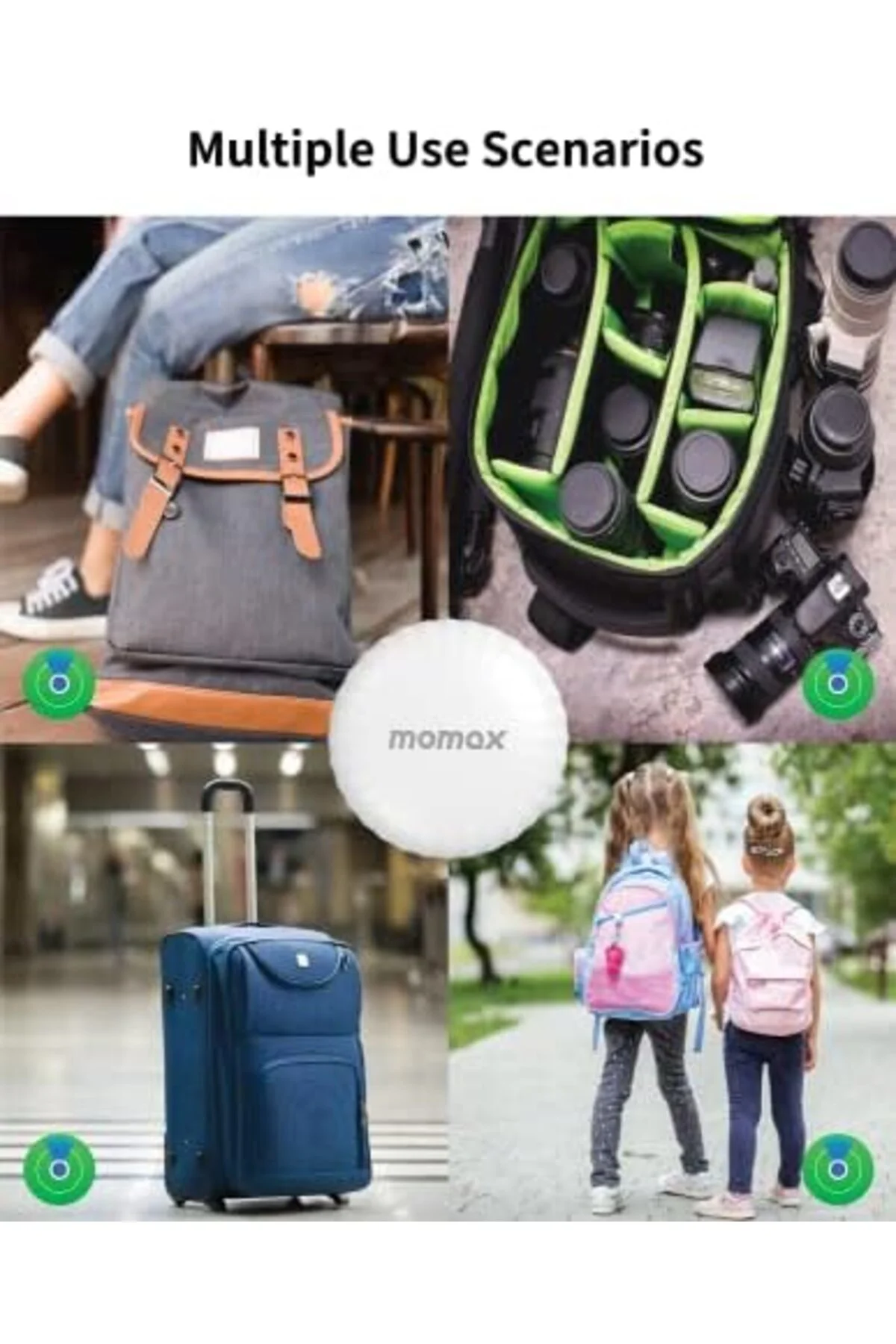 LuxShoping BR5W Pintag Find My Tracker Konum Belirleyici Beyaz 11