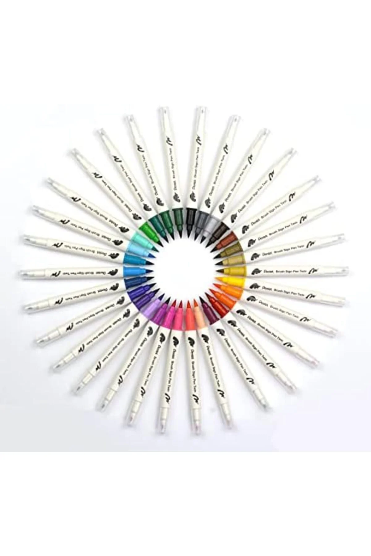 LuxShoping Brush Sing Pen Çift Taraflı Fırça Uçlu Kalem TOPRAK 11