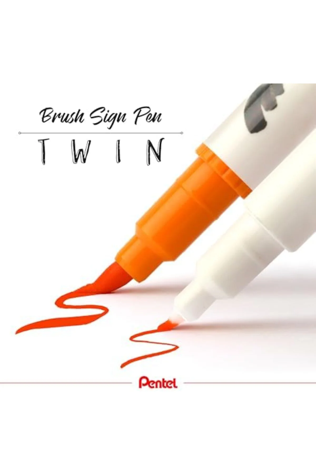 LuxShoping Brush Sing Pen Çift Taraflı Fırça Uçlu Kalem MOR 11421