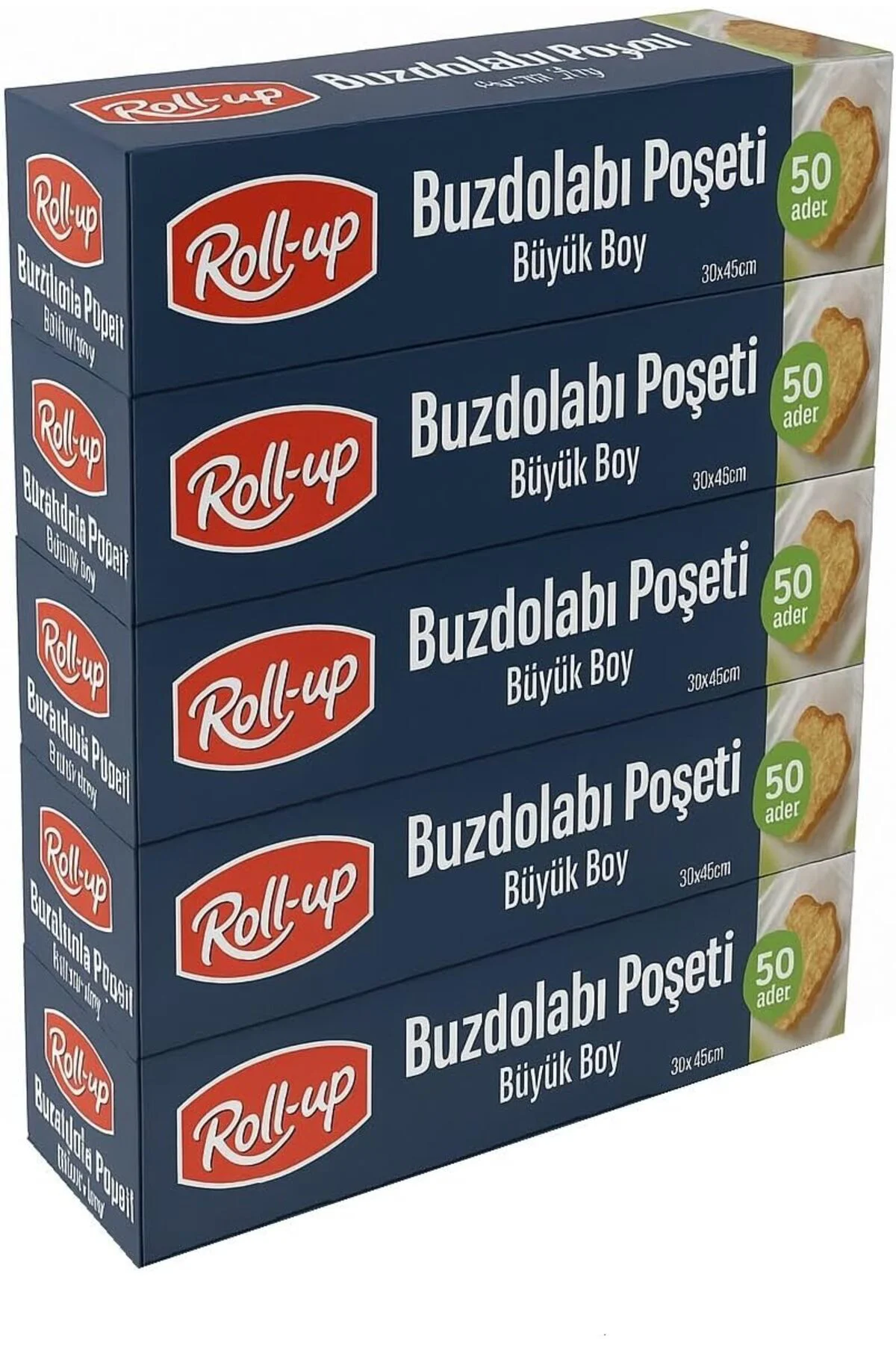 LuxShoping Büyük Boy Buzdolabı Poşeti 30x45cm 50'li x 5 Paket (25