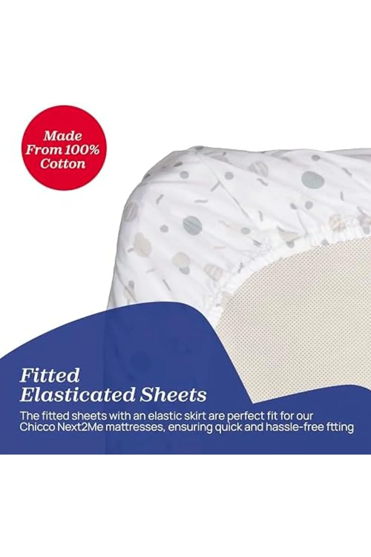 LuxShoping Çarşaf Seti Pamuklu İki Parça N2M Confetti 1142128