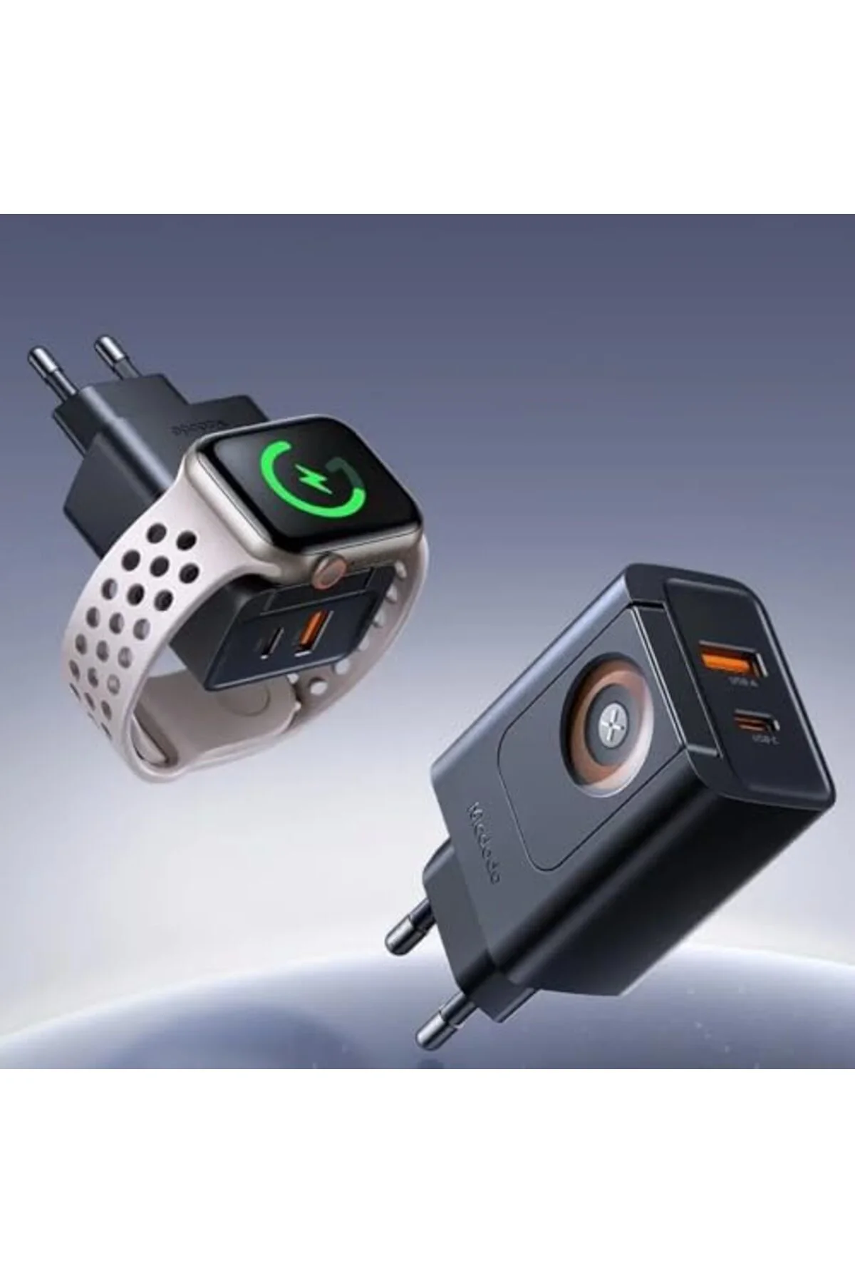 LuxShoping CH-3700 30W 2'si 1 Arada Kablosuz ve Seyahat Şarj Adap