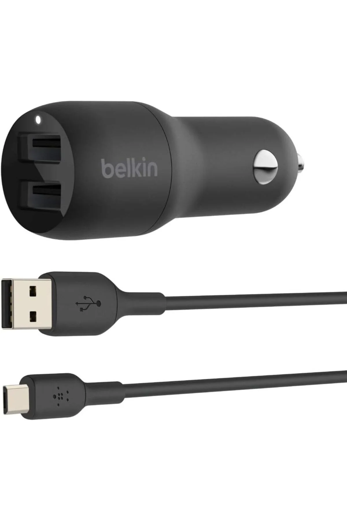 LuxShoping Çift USB Araç Şarj Cihazı 24W, Mikro-USB Kablosu (Boos LuxShoping Çift USB Araç Şarj Cihazı 24W, Mikro-USB Kablosu (Boos