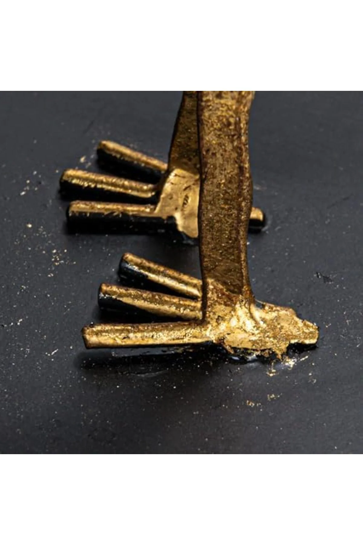 LuxShoping Co-Op Dekoratif dökme demir kuş kitap ayracı, altın, 2