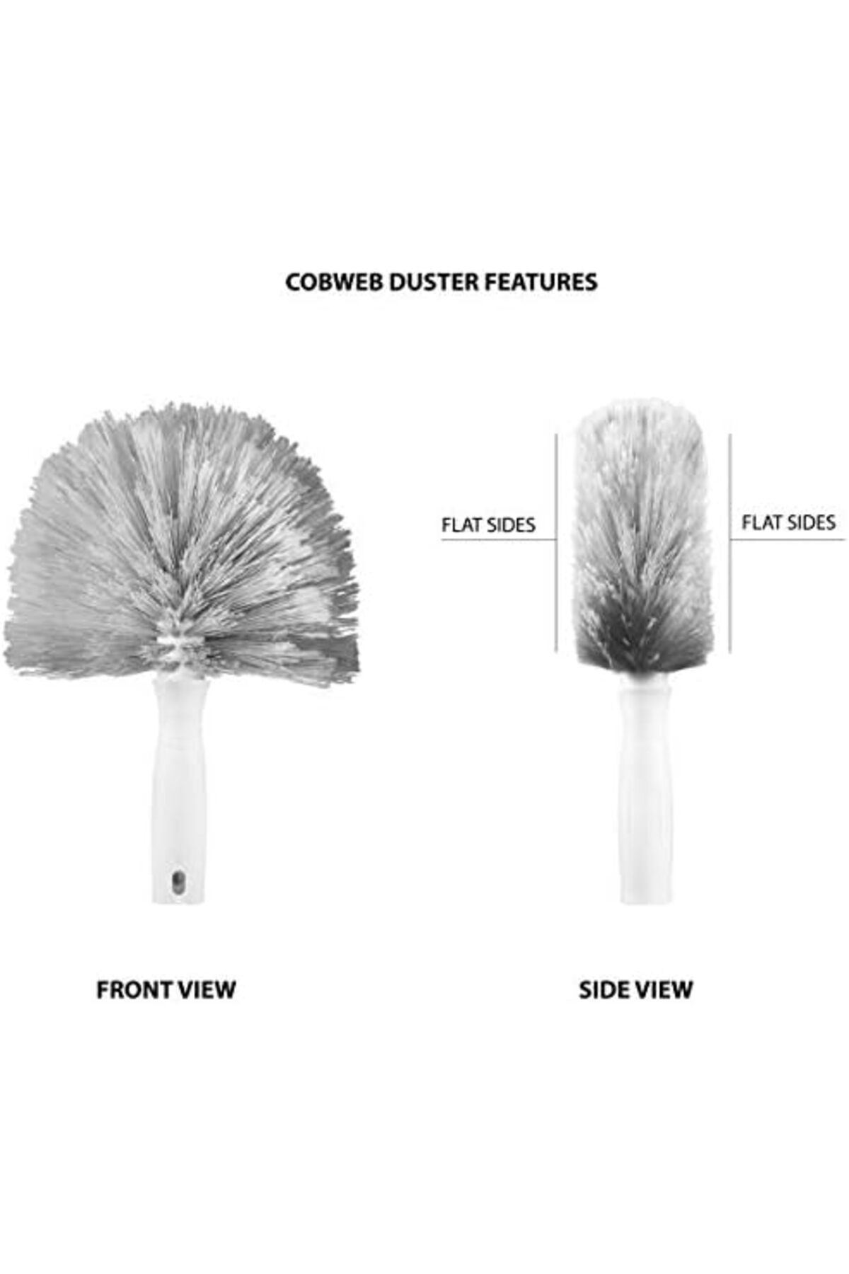 LuxShoping Cobweb Duster Örümcek Ağı ve Köşe Toz Alıcı Gri 114212