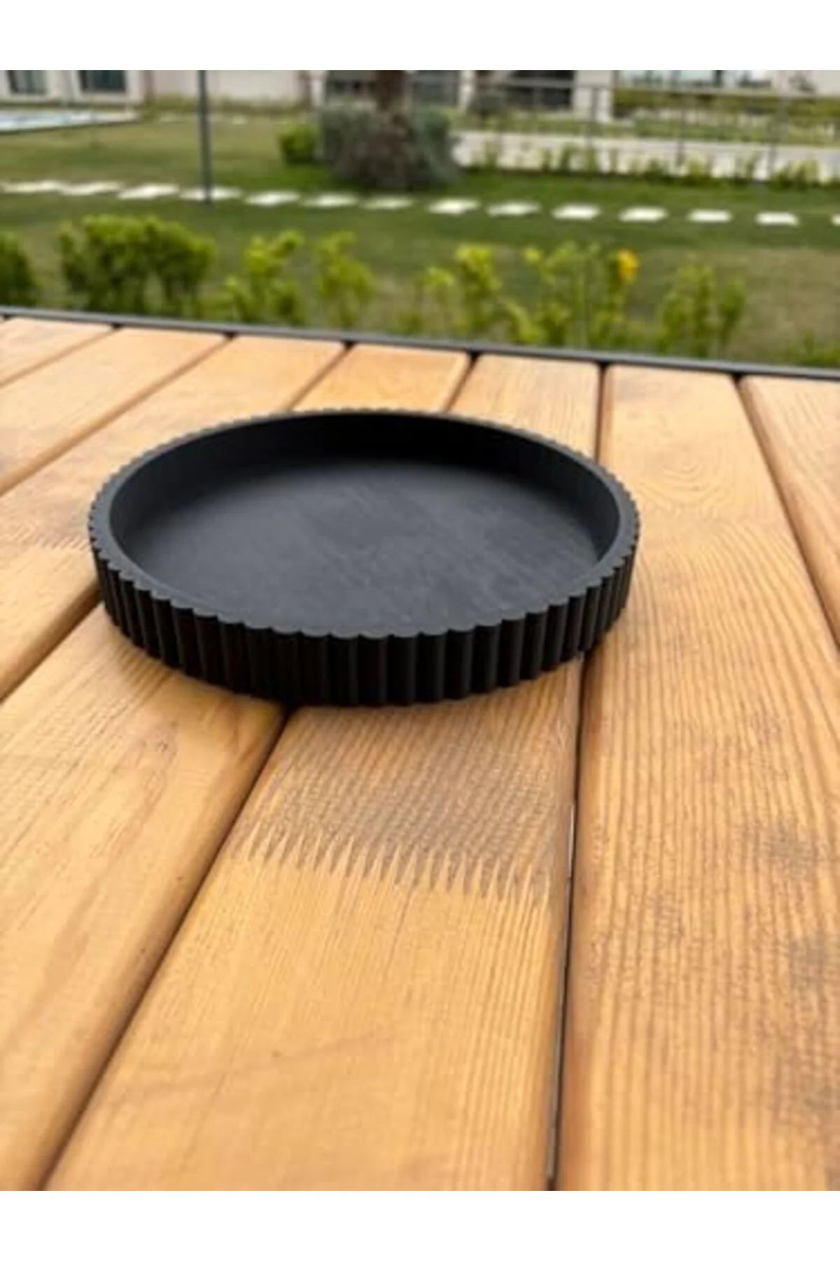 LuxShoping Çok Amaçlı Dekoratif Tabak (Siyah) 1142128