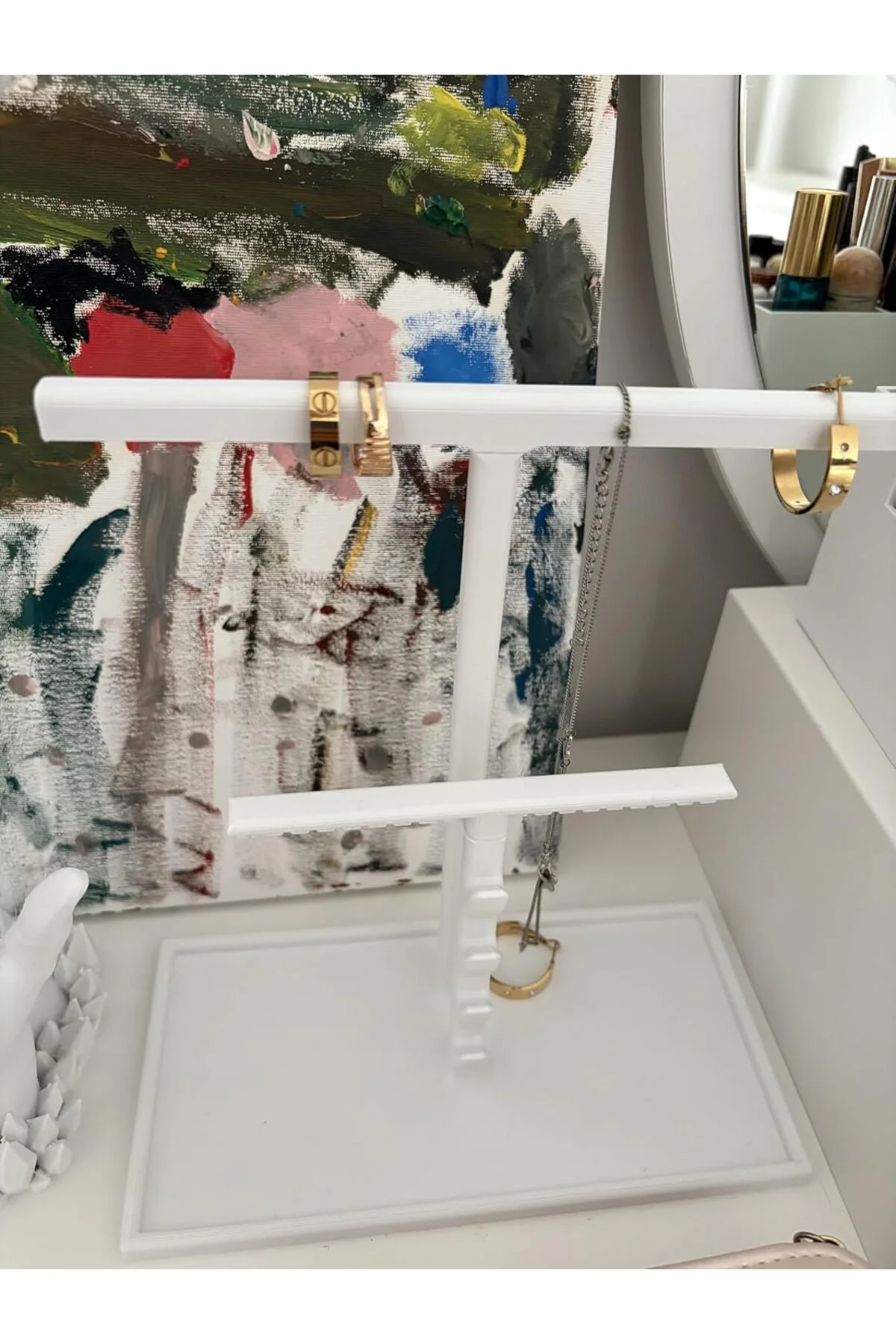 LuxShoping Çok Katlı Takı & Saat Standı – Kolyelik, Küpelik, Bile