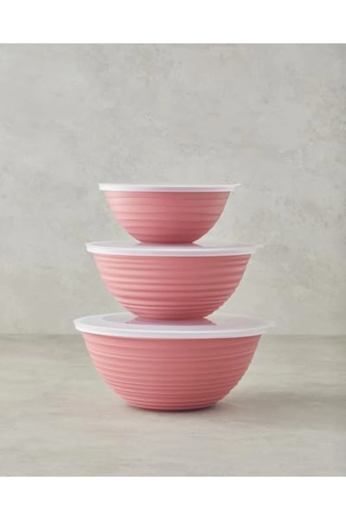 LuxShoping Deanna Plastik 3 Parça Saklama Kabı 1-2-3 Lt Pembe 114 LuxShoping Deanna Plastik 3 Parça Saklama Kabı 1-2-3 Lt Pembe 114