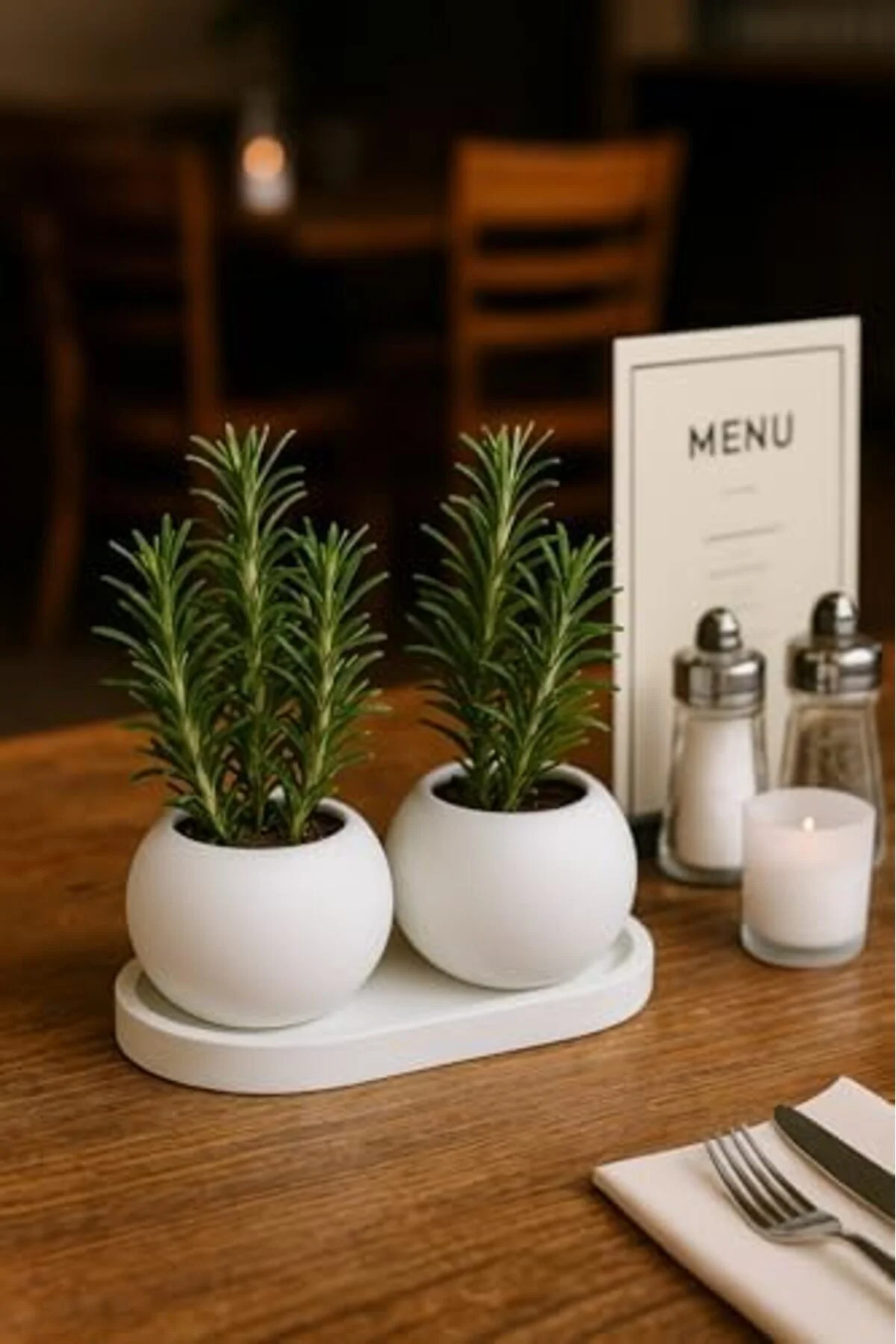 LuxShoping Dekoratif Tepsili Çift Mumluk ve Takı Düzenleyici | 3 