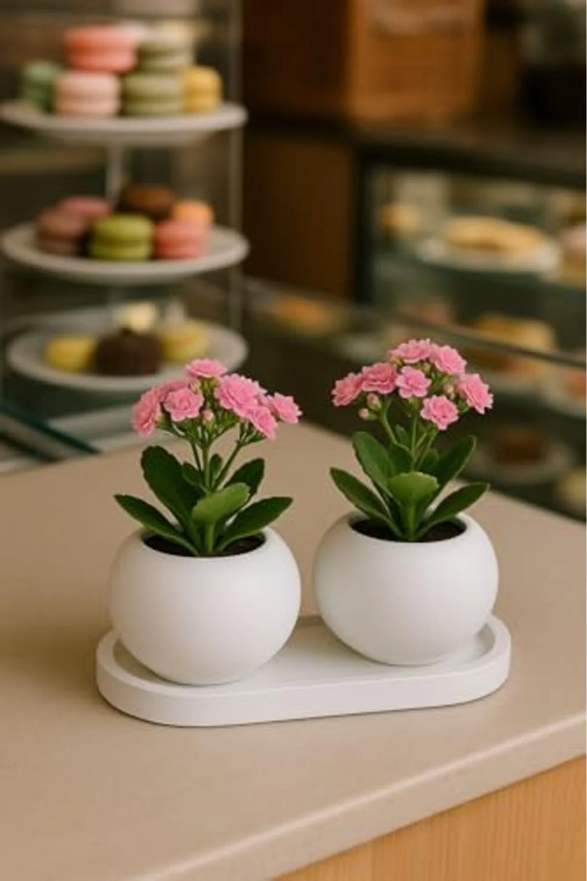 LuxShoping Dekoratif Tepsili Çift Mumluk ve Takı Düzenleyici | 3 