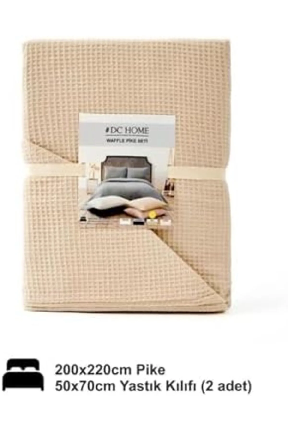 LuxShoping Denizli Çift Kişilik Pike Seti Lacivert 200x220 Cm 114