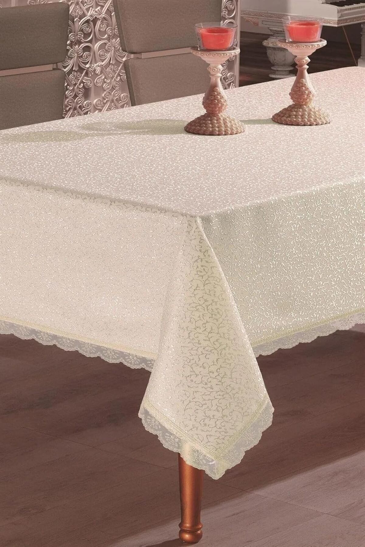 LuxShoping DENİZLİ ÇEYİZ Dantelli Masası Örtüsü 160x220 1142128