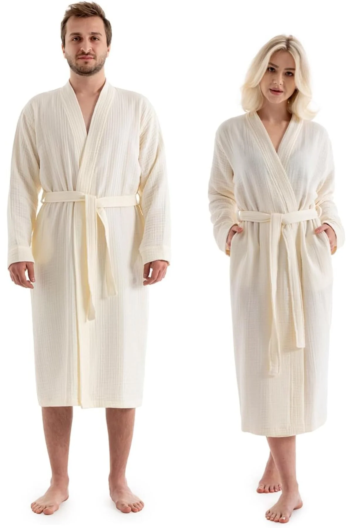 LuxShoping DENİZLİ Kimono 4 Kat Müslin Bornoz 1142128 LuxShoping DENİZLİ Kimono 4 Kat Müslin Bornoz 1142128