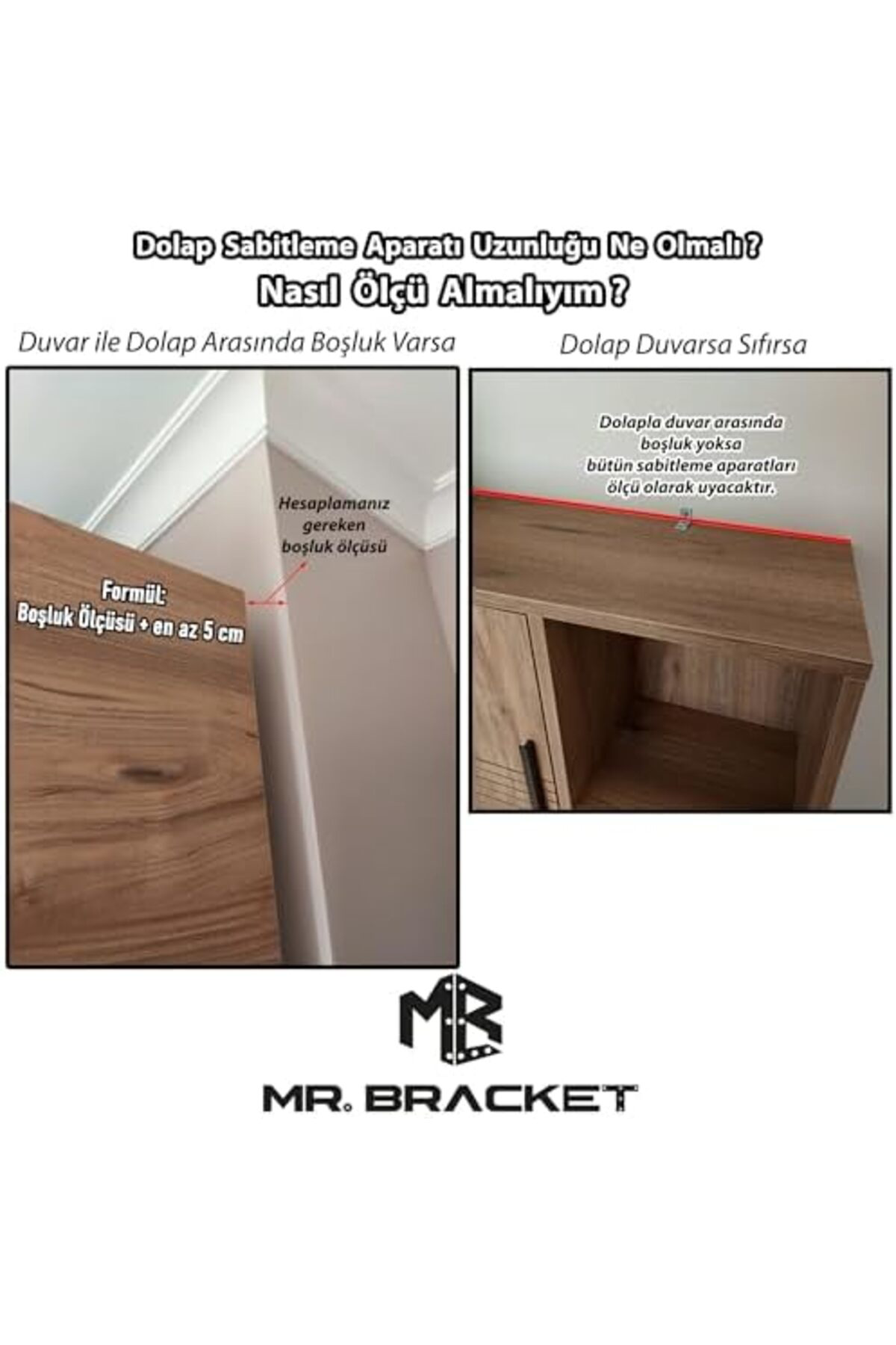 LuxShoping Deprem Güvenliği Dolap Sabitleme Aparatı Seti 16x52x10