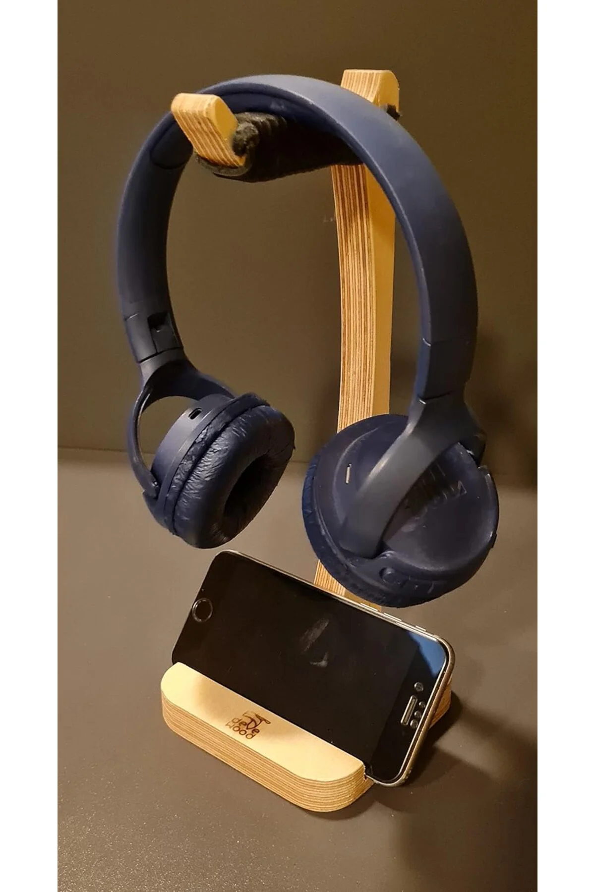 LuxShoping DeveWood Ahşap telefon tutuculu kulakık standı 1142128