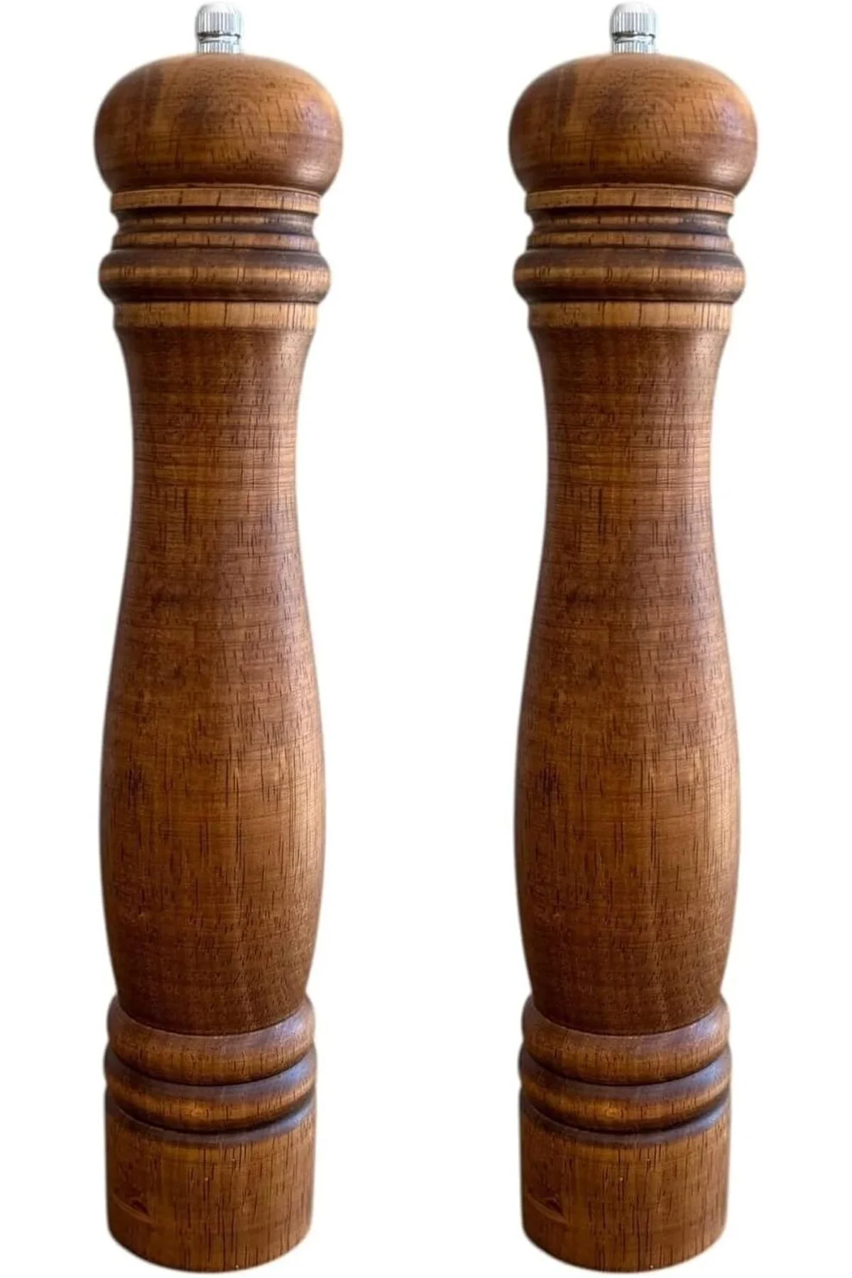LuxShoping Doğal Ahşap Öğütücü Seramik Bıçaklı Baharat Ve Tuz Değ