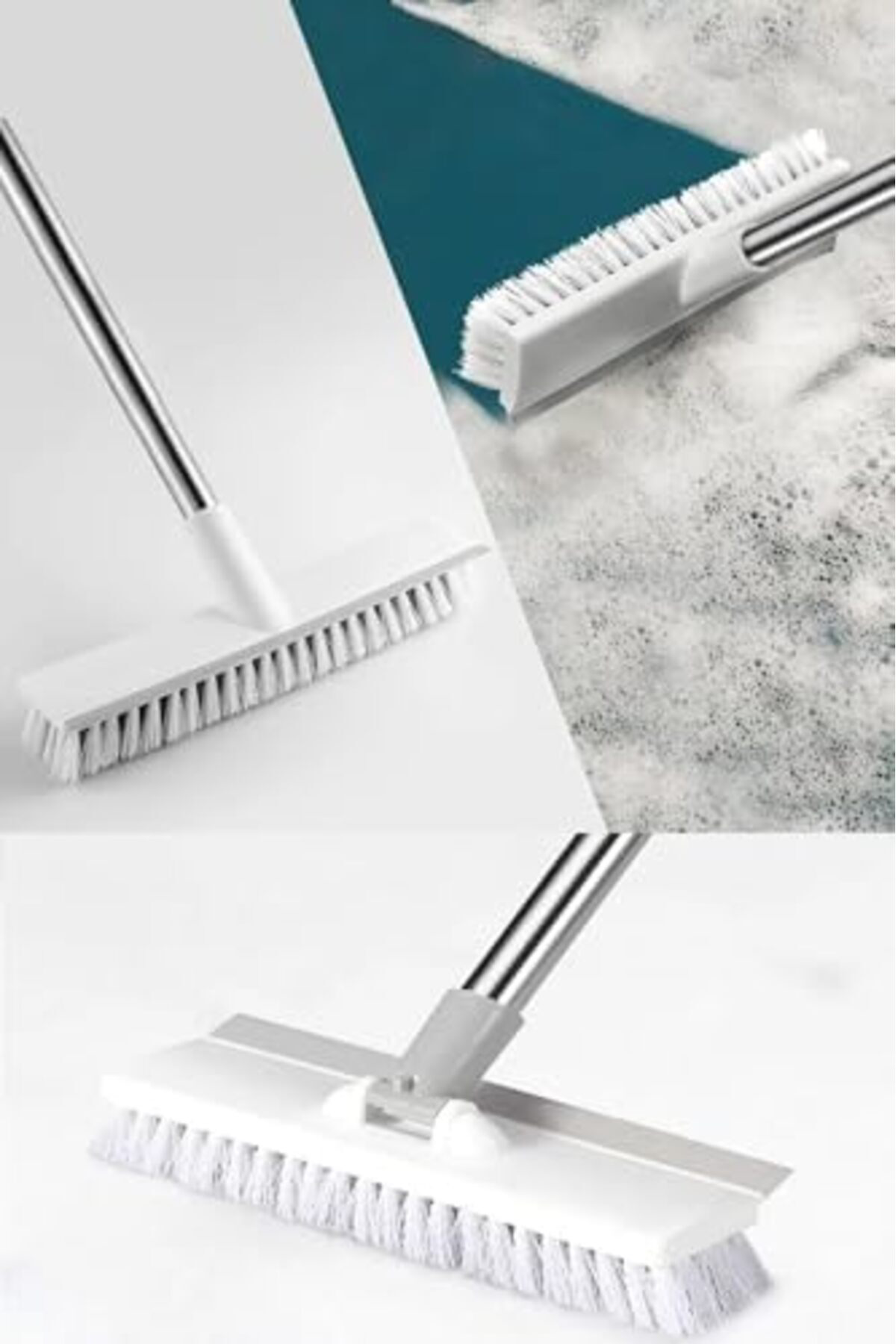 LuxShoping Döner Başlıklı Yer,Halı, Temizleme Ve Silme Fırçası (N