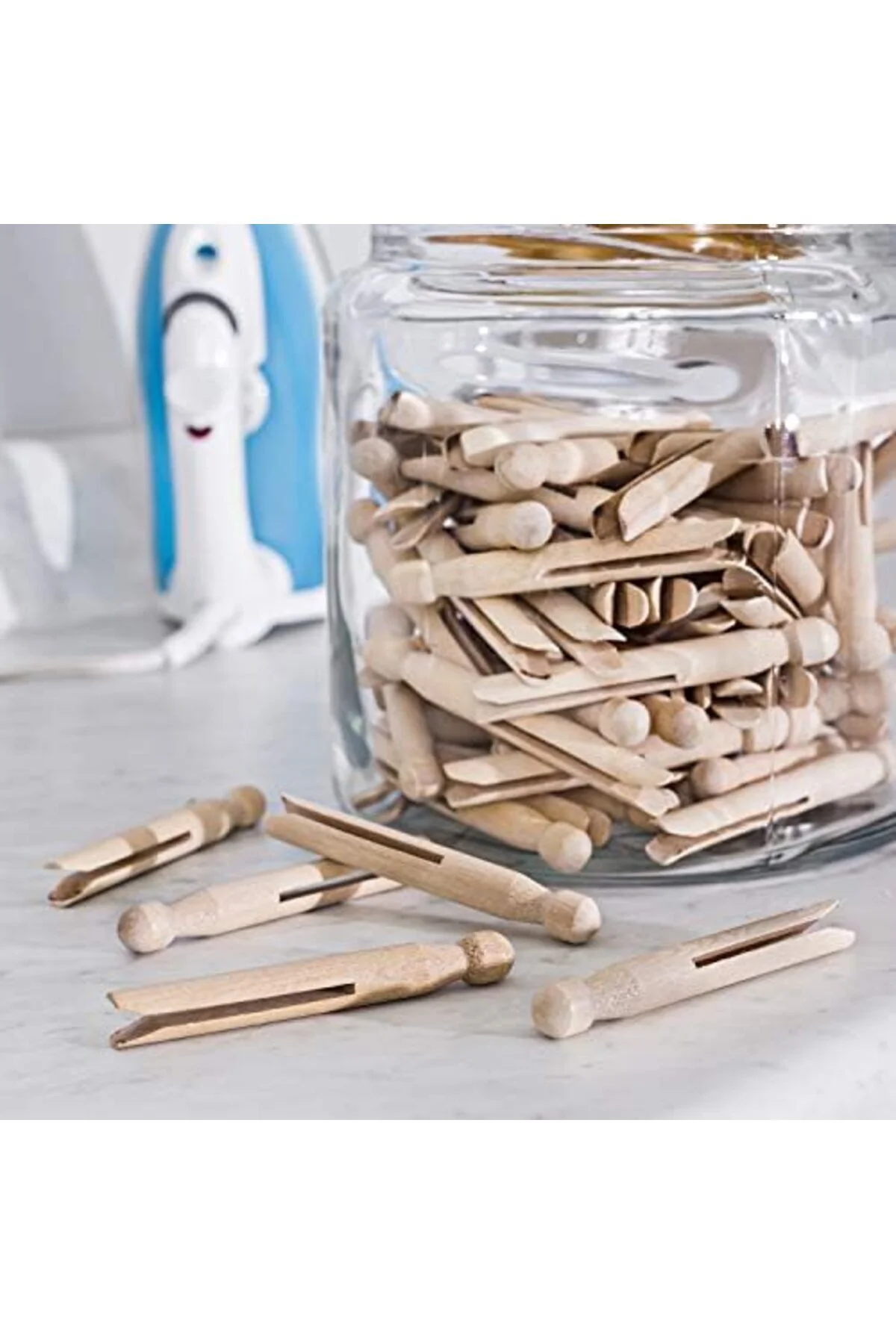 LuxShoping DRY-01389 geleneksel mandal ahşap 100 adet, doğal, 10.