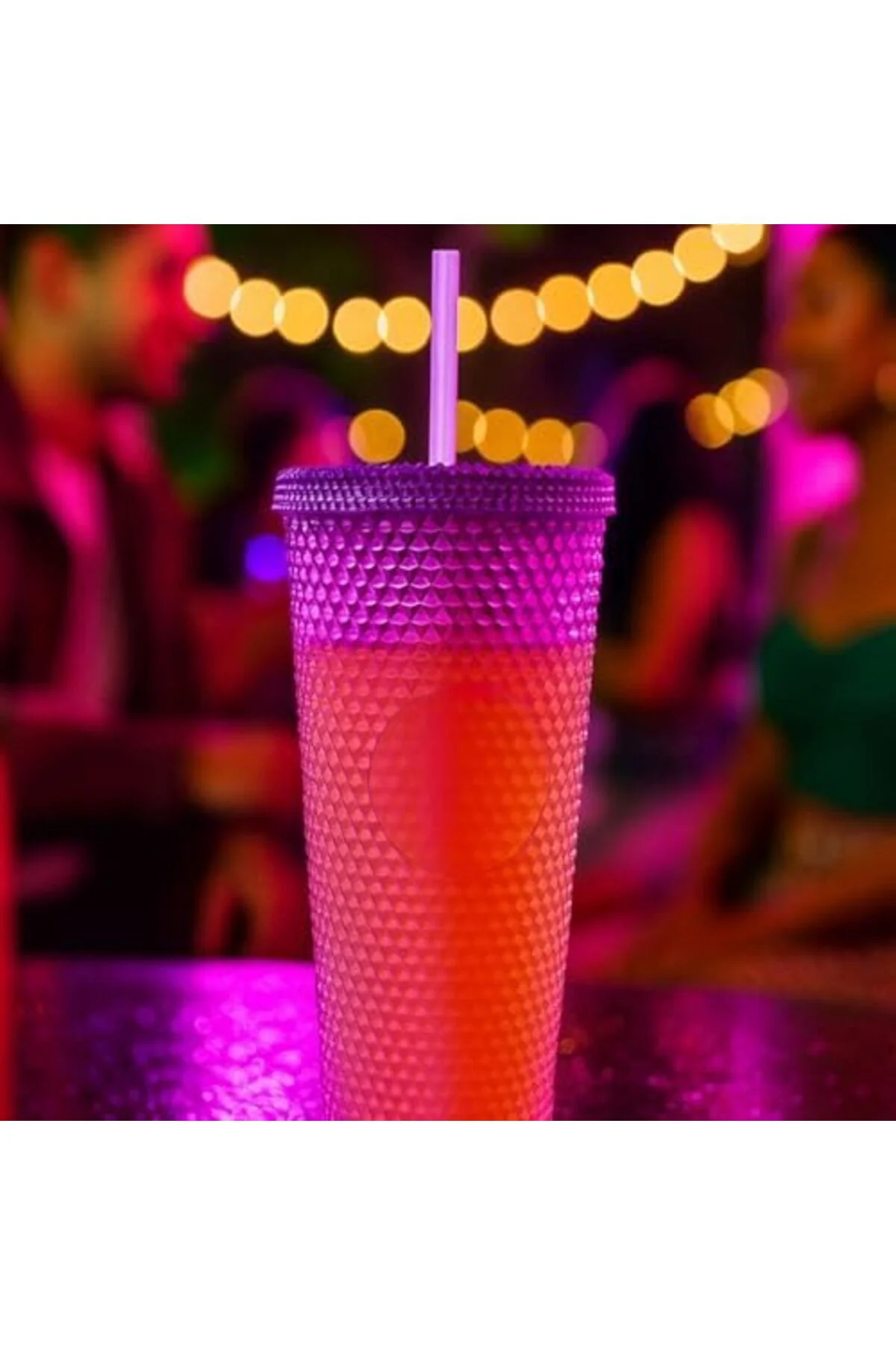 LuxShoping Efe Mark Kristal Desen 750 ml Pipetli Soğuk İçecek/Kah