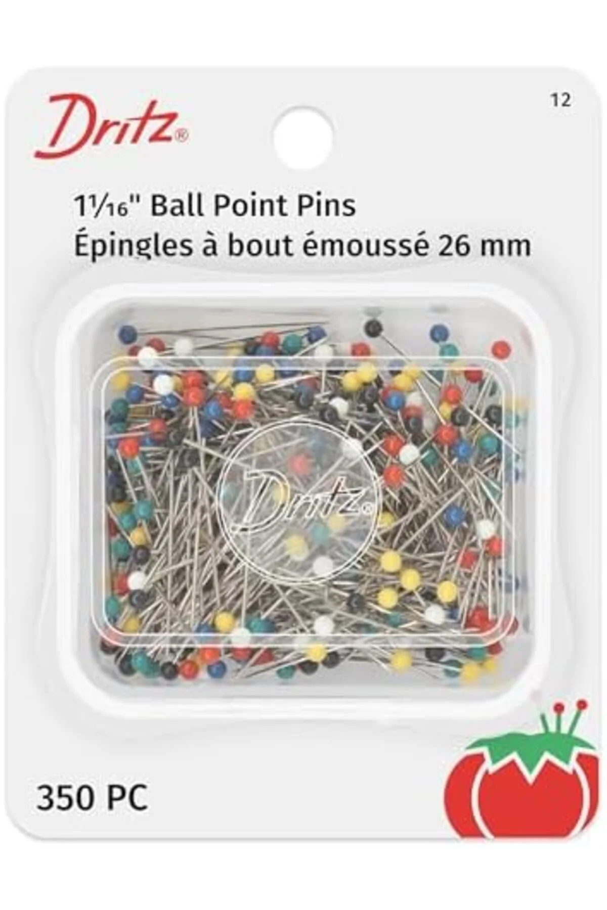 LuxShoping farklı renk Ball Point Pins-size 17 350/Pkg 1142128