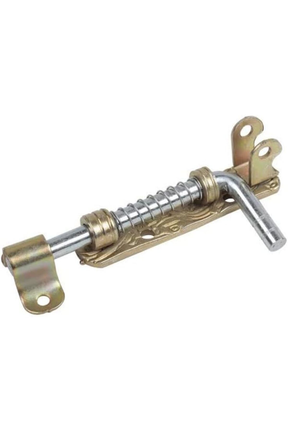 LuxShoping Ferforje Yaylı Sürgü Kapı Mekanizması, Metal, 120 mm,