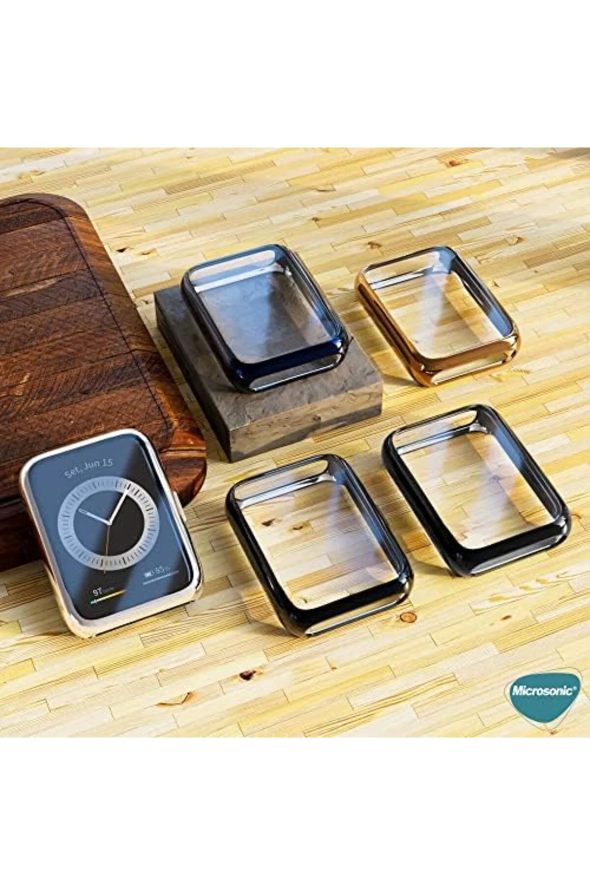 LuxShoping Fit 2 için Kılıf 360 Full Round Soft Silicone Şeffaf [