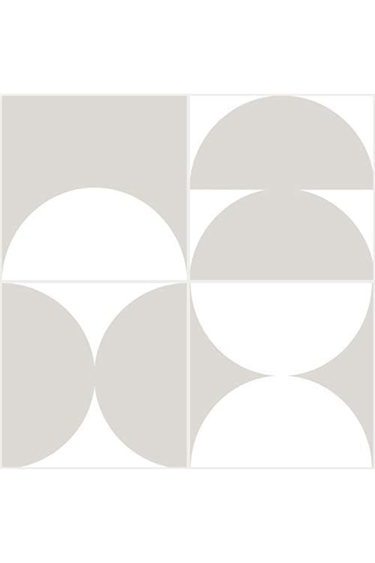 LuxShoping FP3573 Peel Stick Yer Karosu, Beyaz ve Kirli Beyaz 114