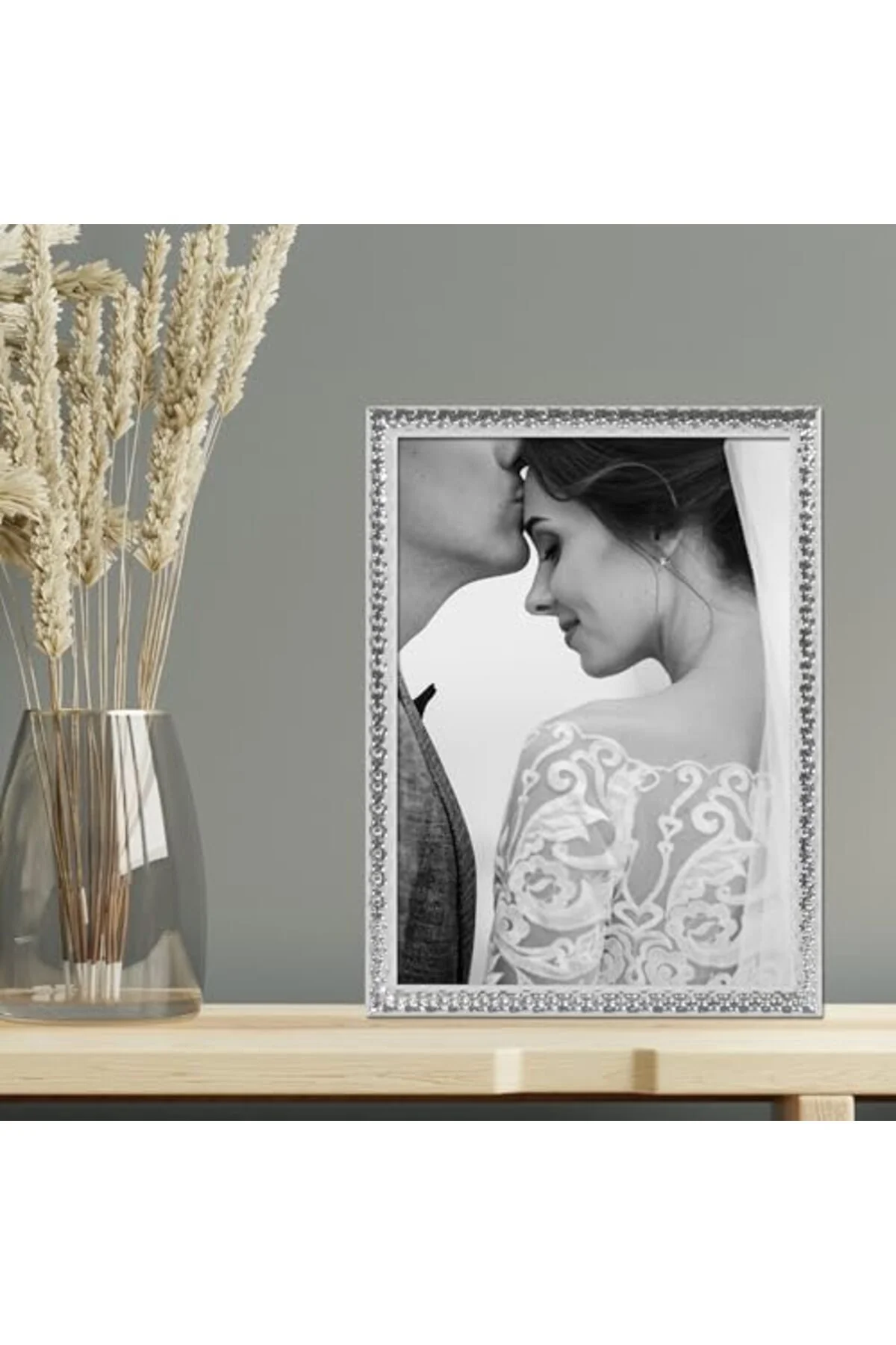 LuxShoping Frames 713057 Çekiç Etkili Metal, 5x7, Gümüş 1142128